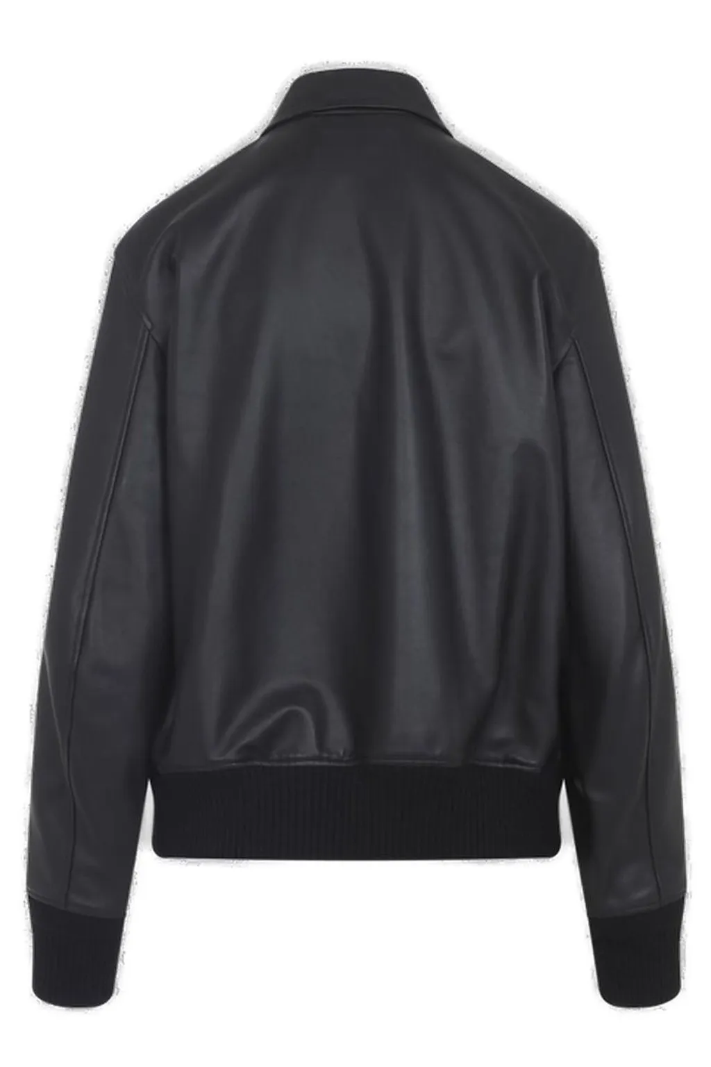 Ralph Lauren Collection Zip-Up Leather Bomber Jacket