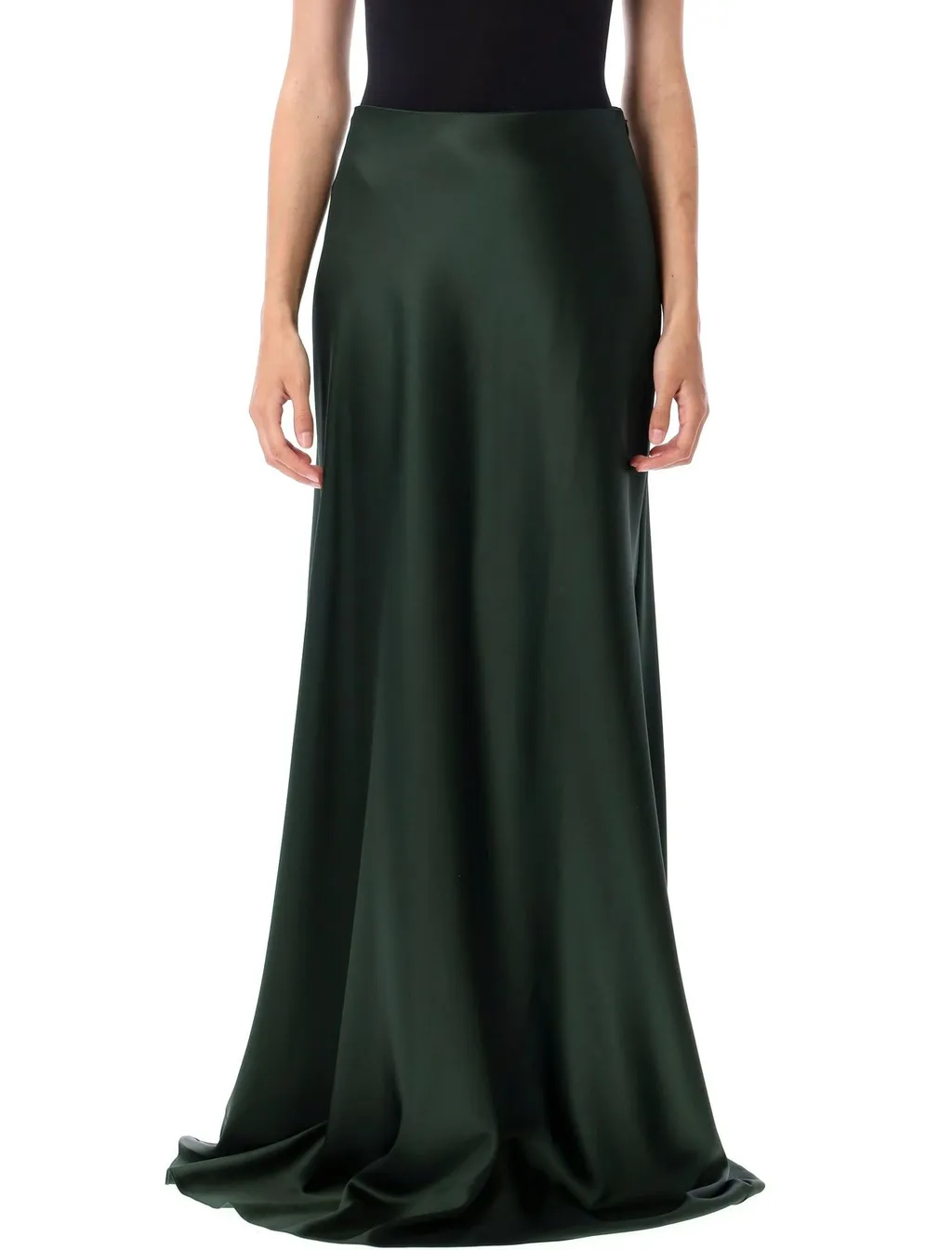 Ralph Lauren Collection Satin Flared Maxi Skirt