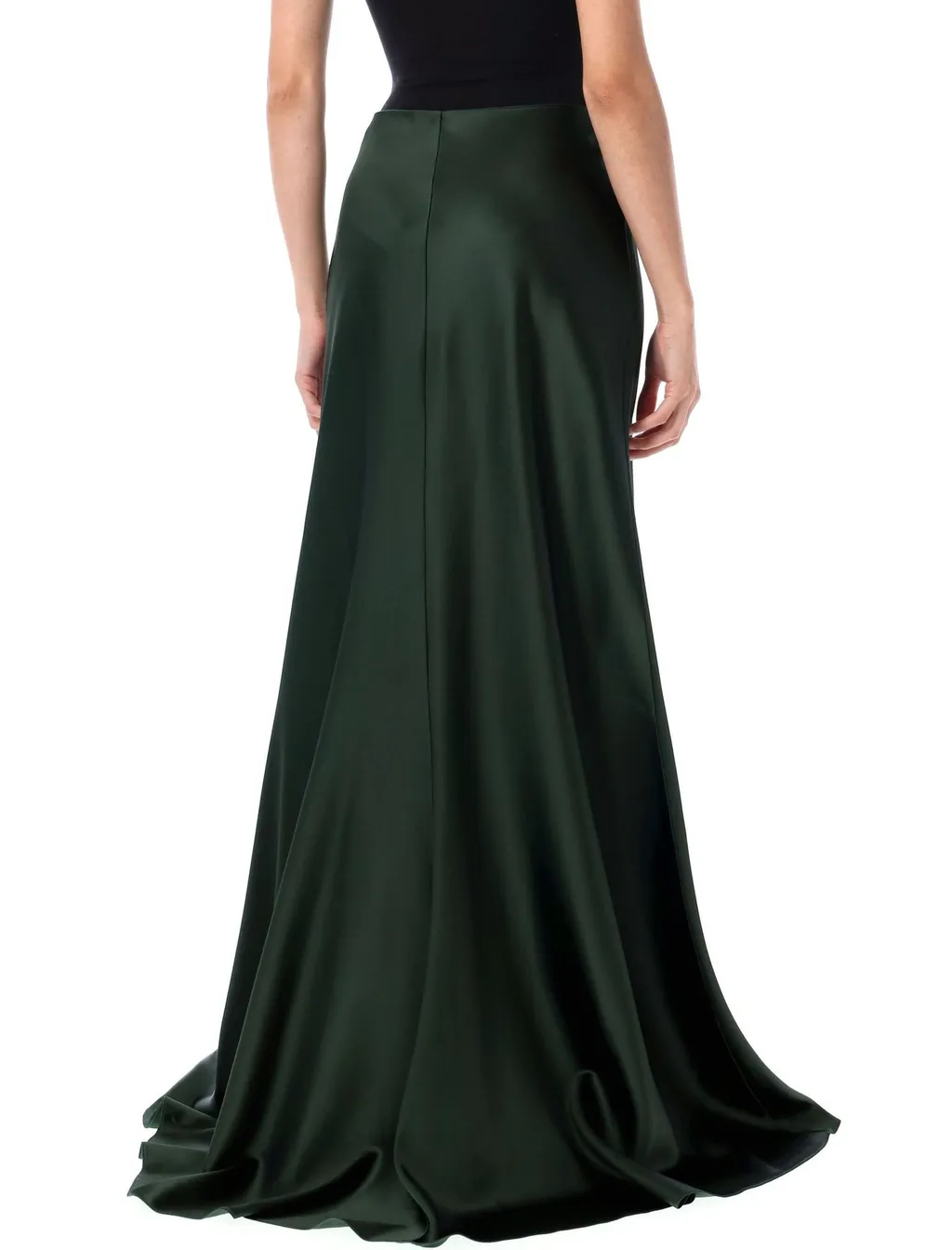 Ralph Lauren Collection Satin Flared Maxi Skirt