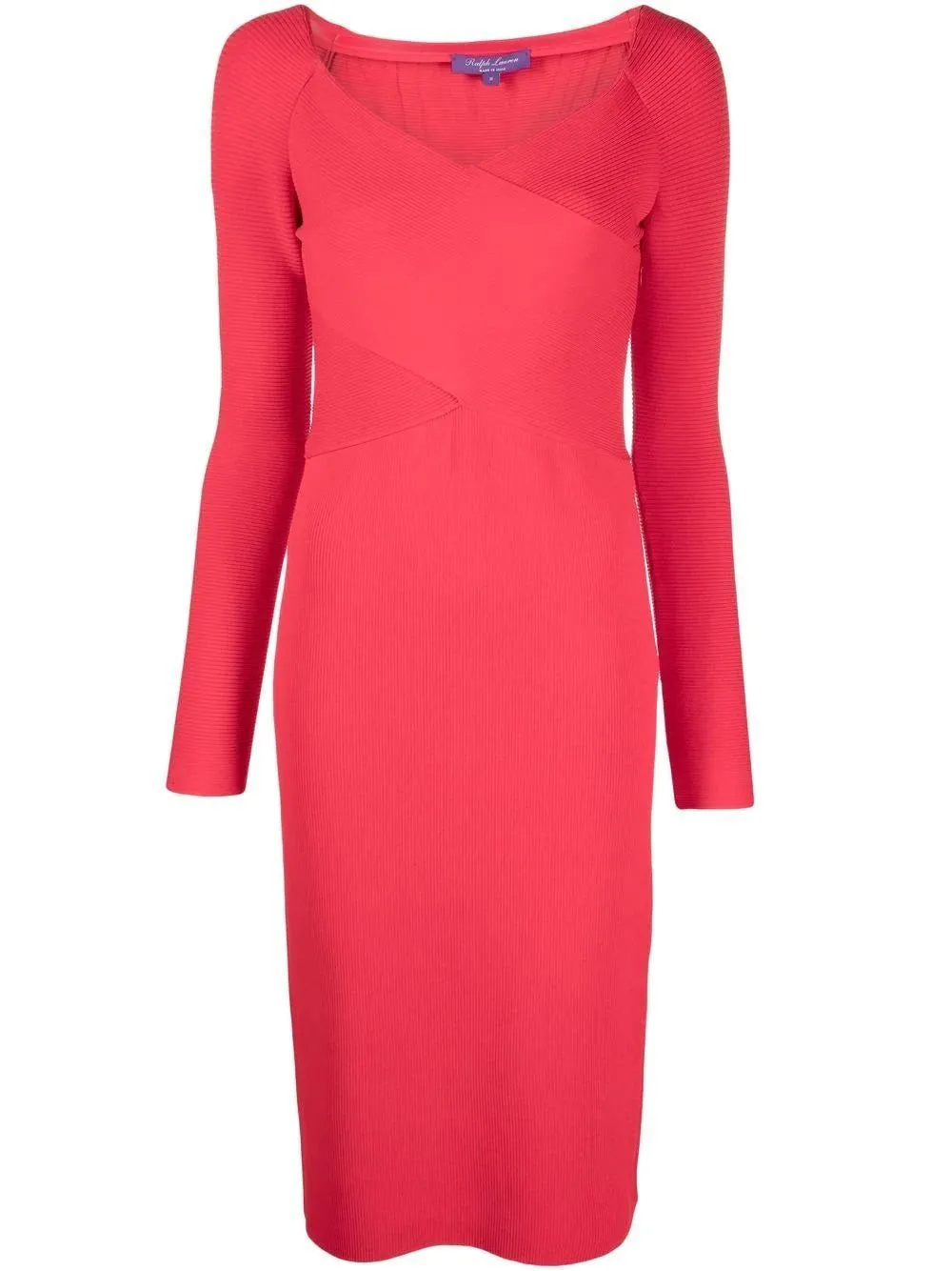 Ralph Lauren Collection Cocktail Long-Sleeved Midi Dress