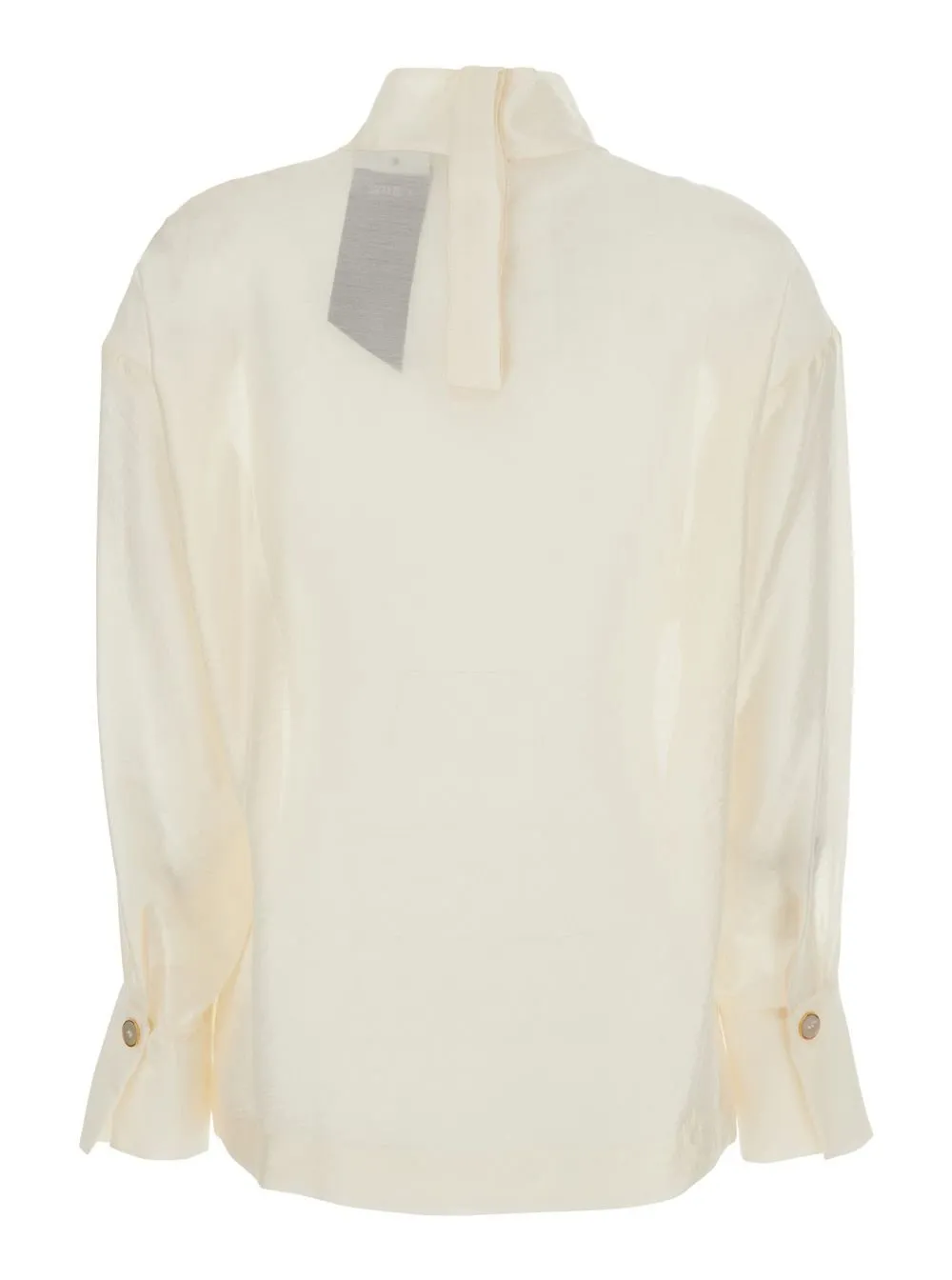 Rame Turtleneck Buttoned-Cuff Sweater