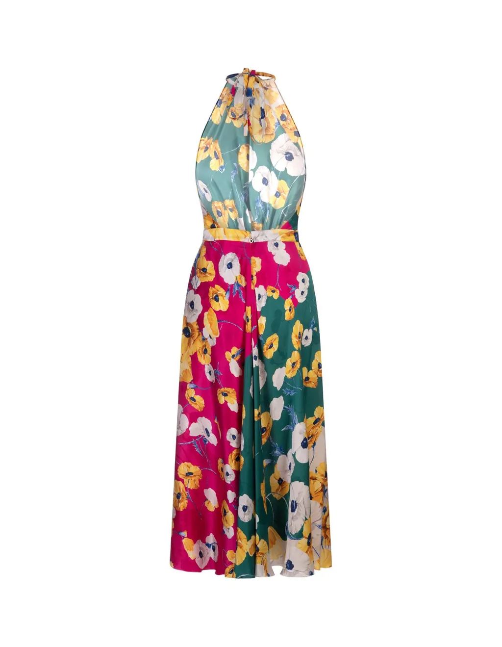 Raquel Diniz Blossom-Print Sleeveless Midi Dress