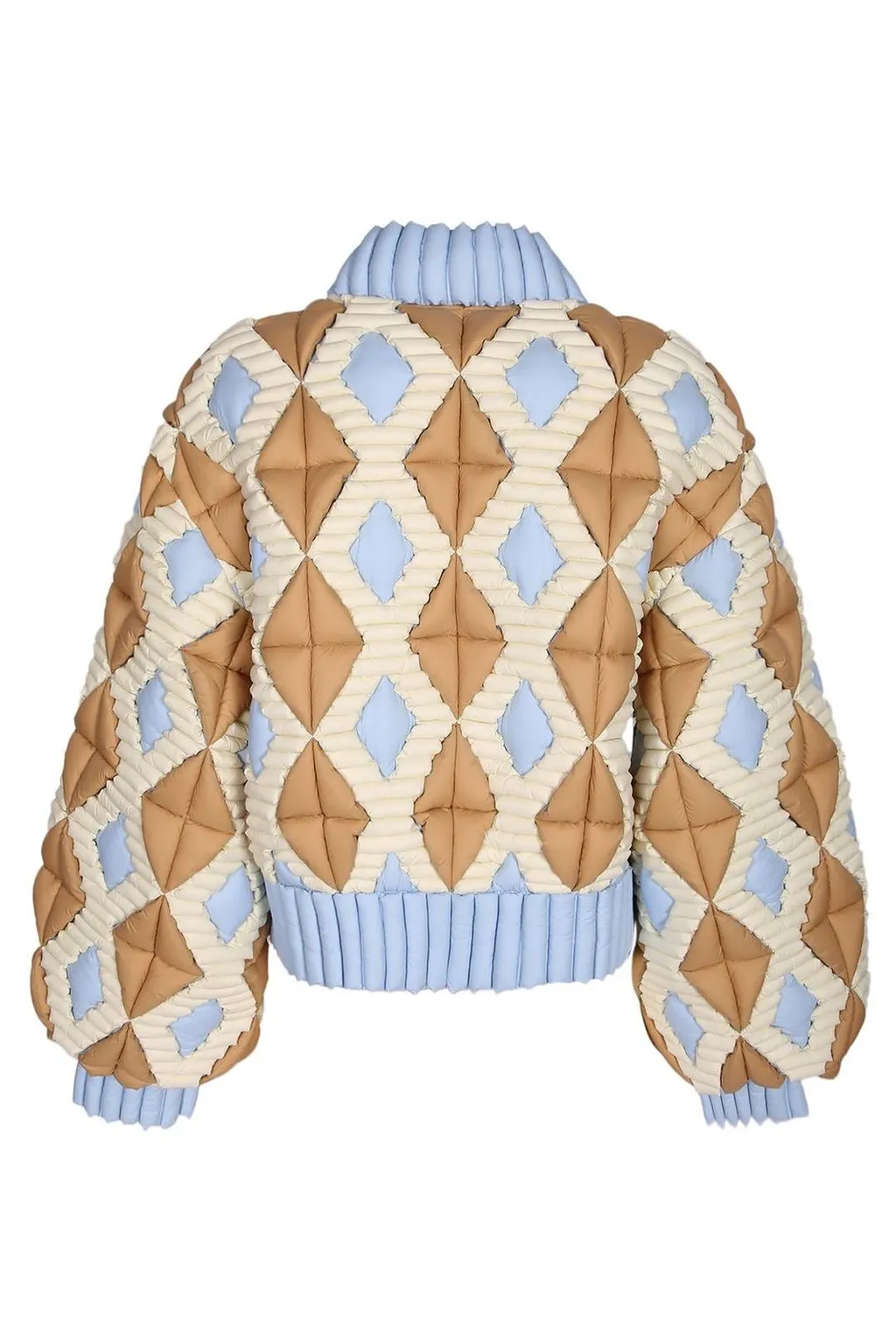 Raxxy Quilted Geometric Jacket