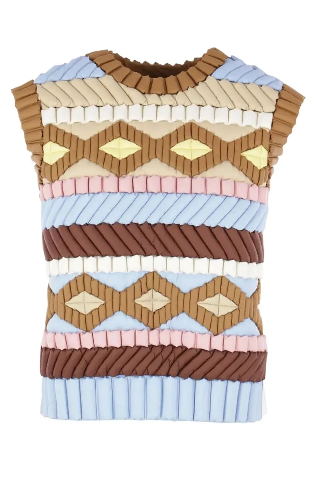 Raxxy Geometric Padded Vest