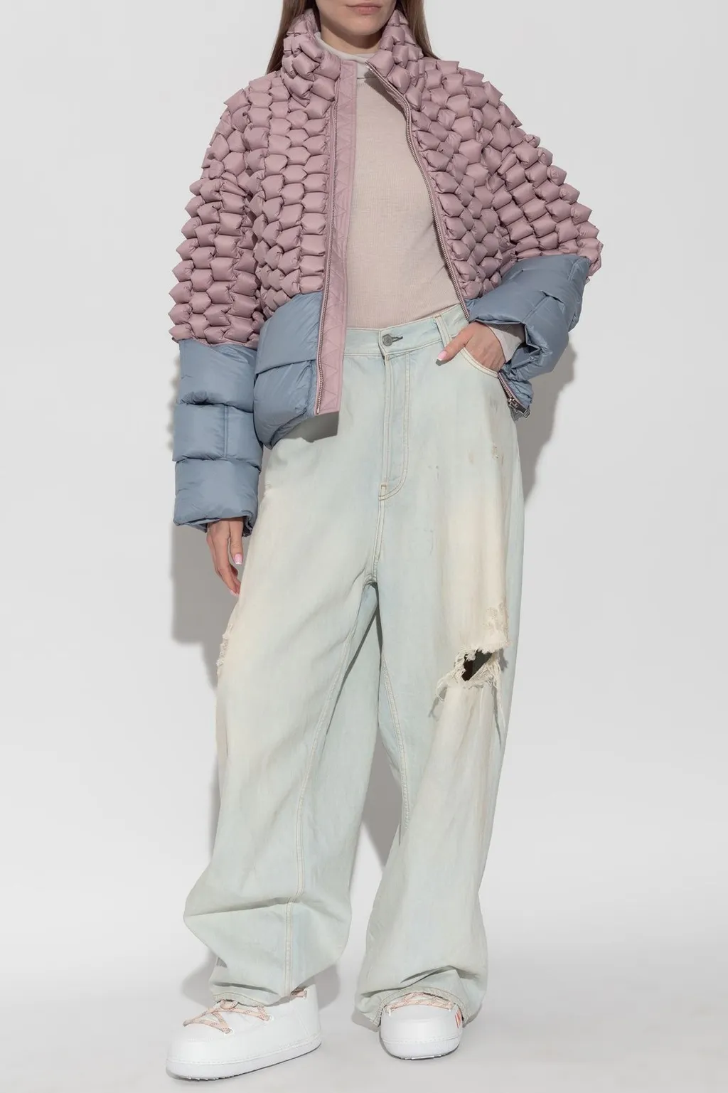 Raxxy Textured Down Jacket