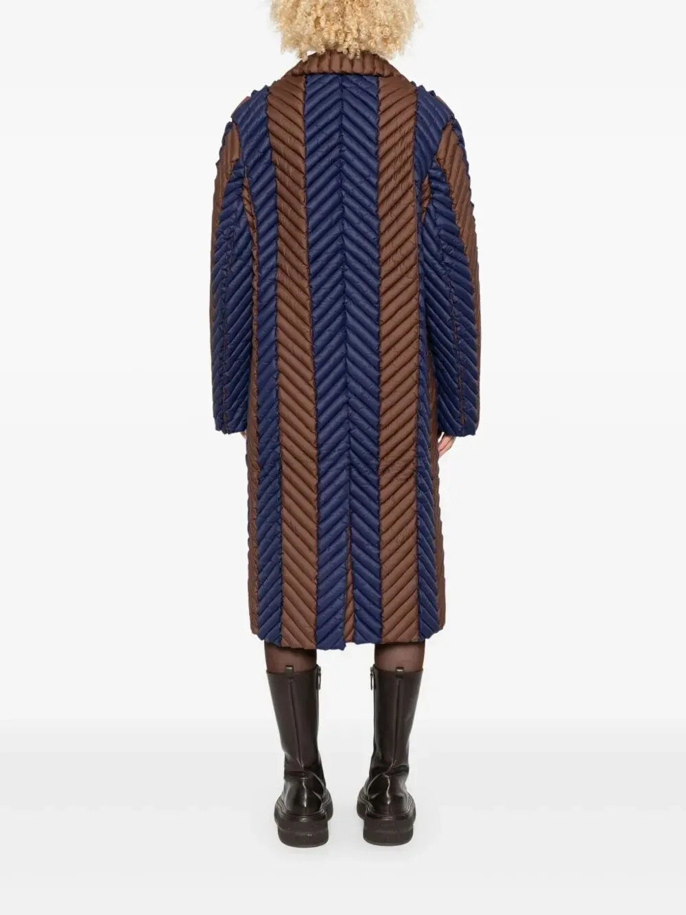 Raxxy Chevron Quilted Coat