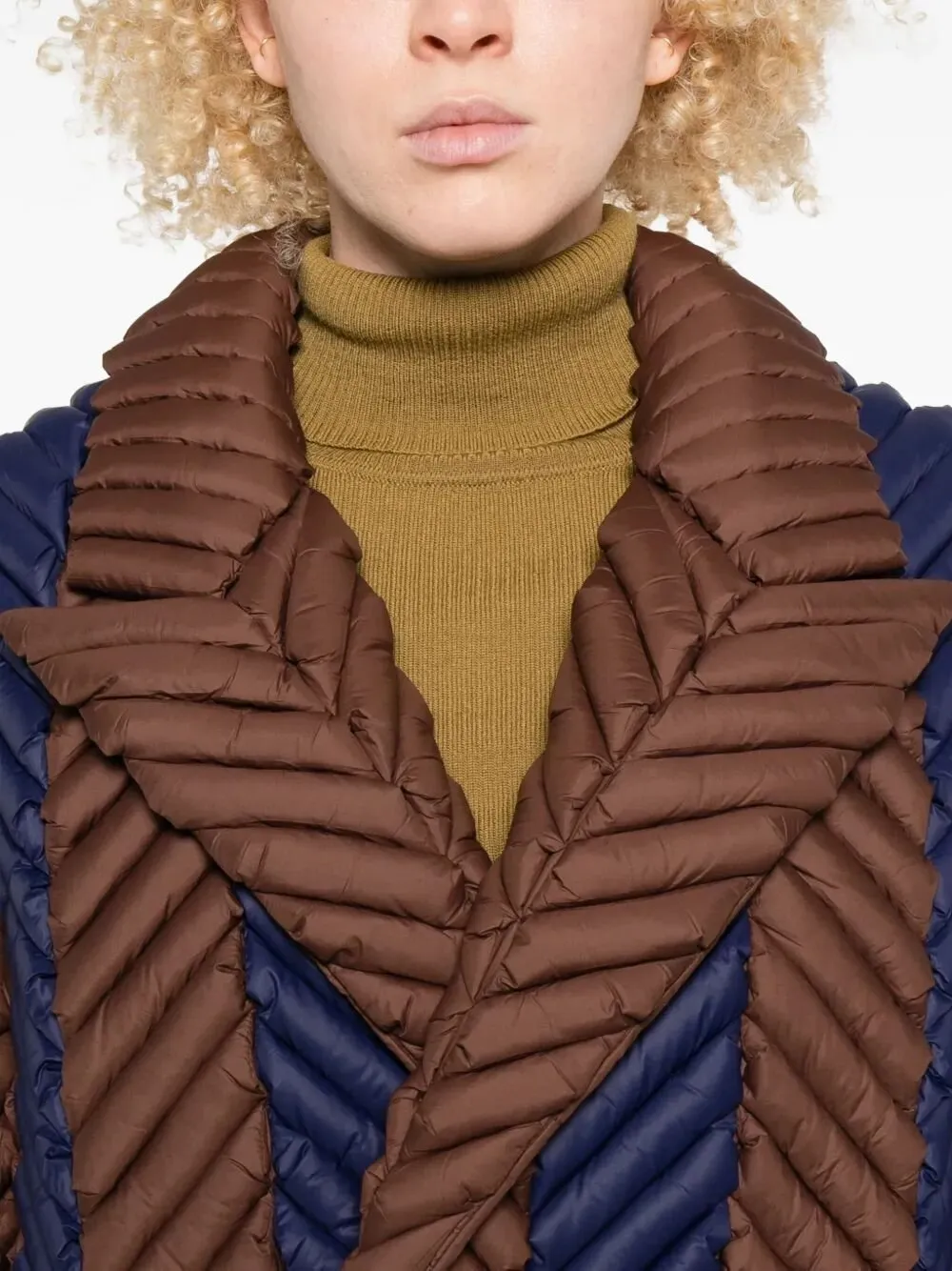 Raxxy Chevron Quilted Coat
