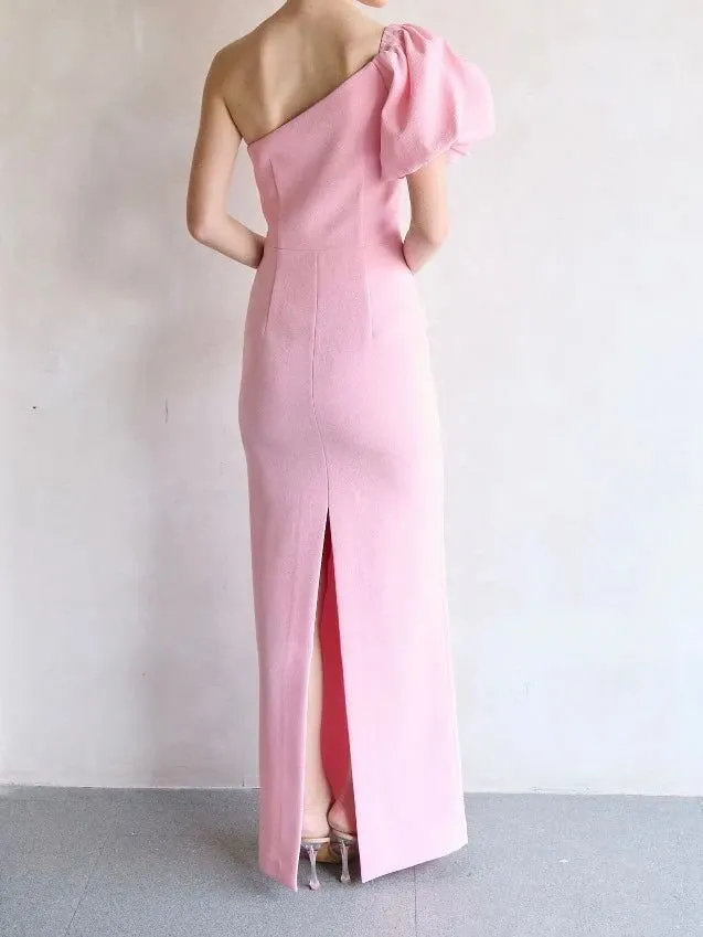 Rebecca Vallance Diamante One-Shoulder Dress