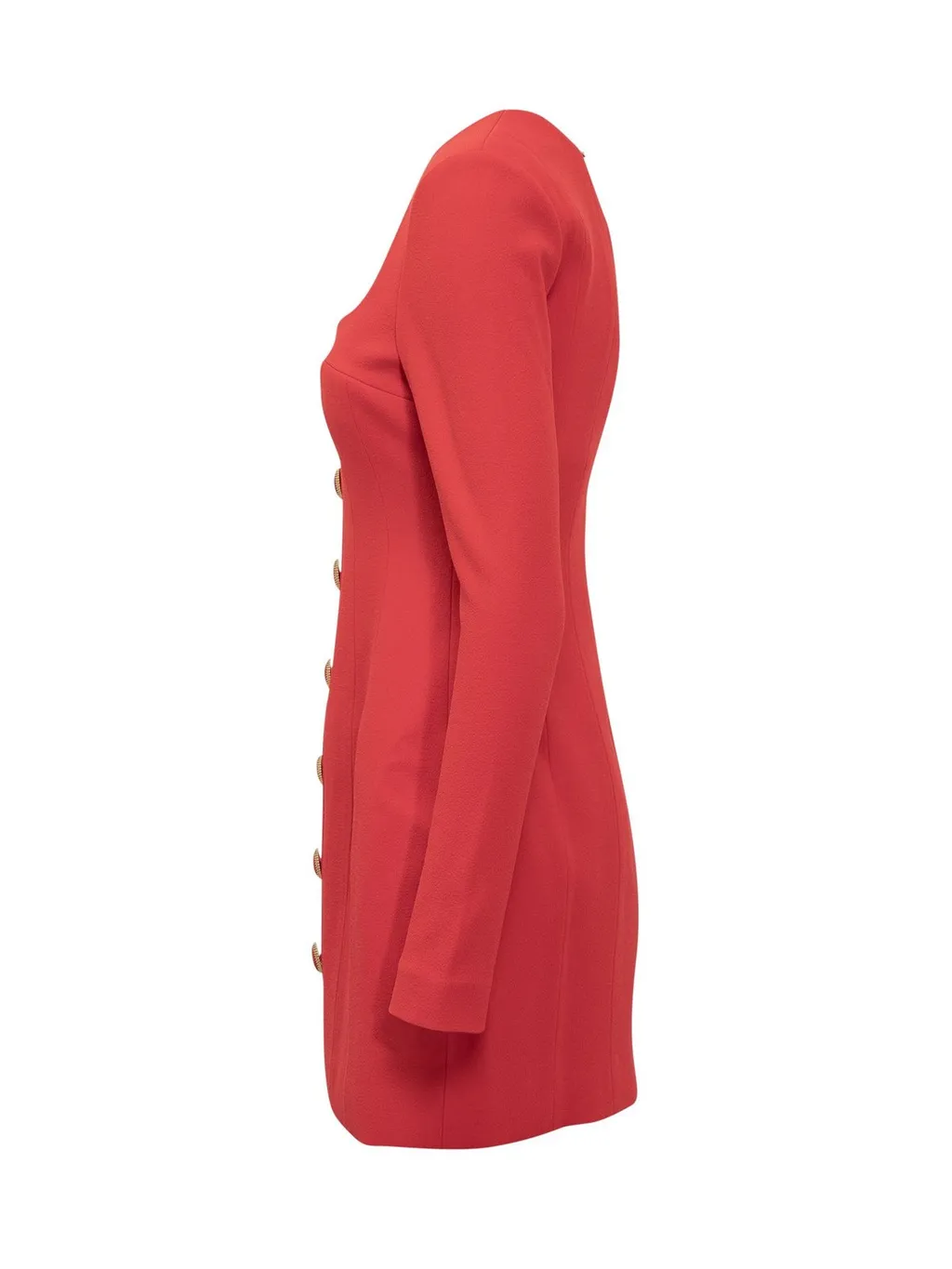 Rebecca Vallance Cameron Buttoned Mini Dress