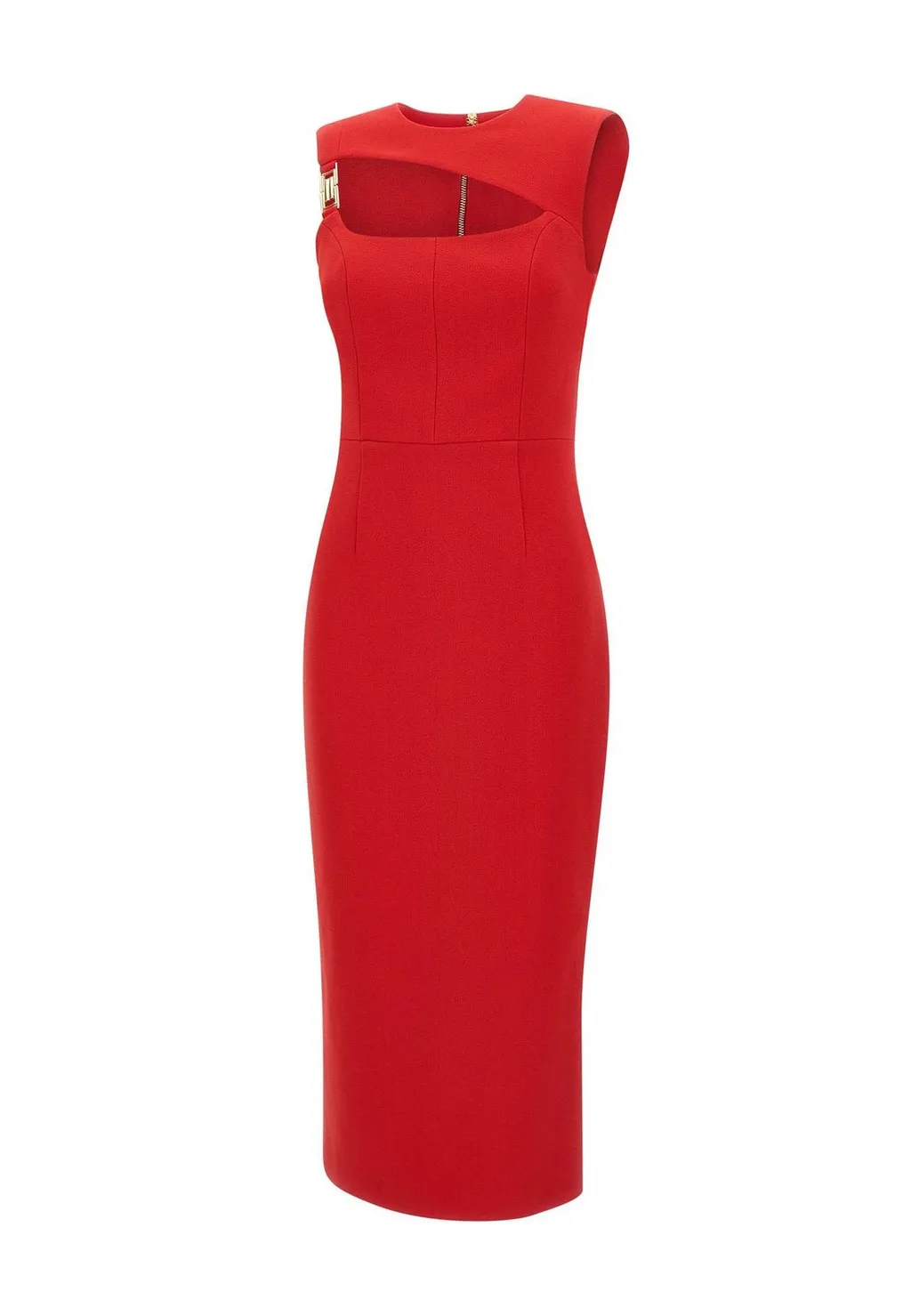 Rebecca Vallance Cameron Asymmetrical Midi Dress