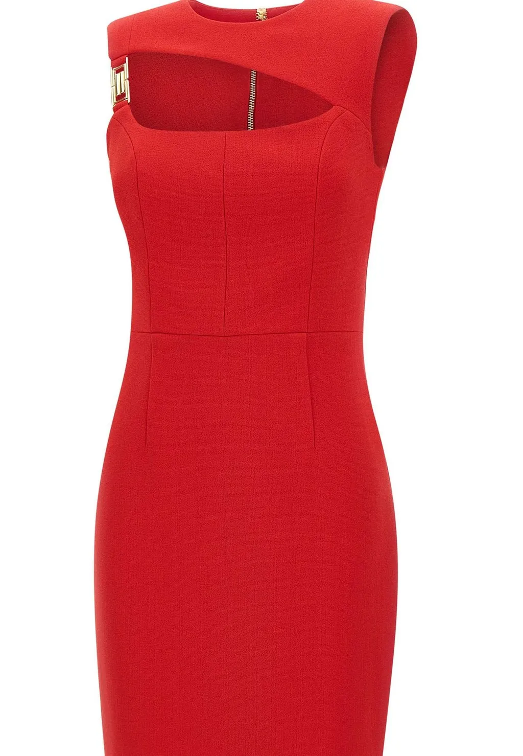 Rebecca Vallance Cameron Asymmetrical Midi Dress