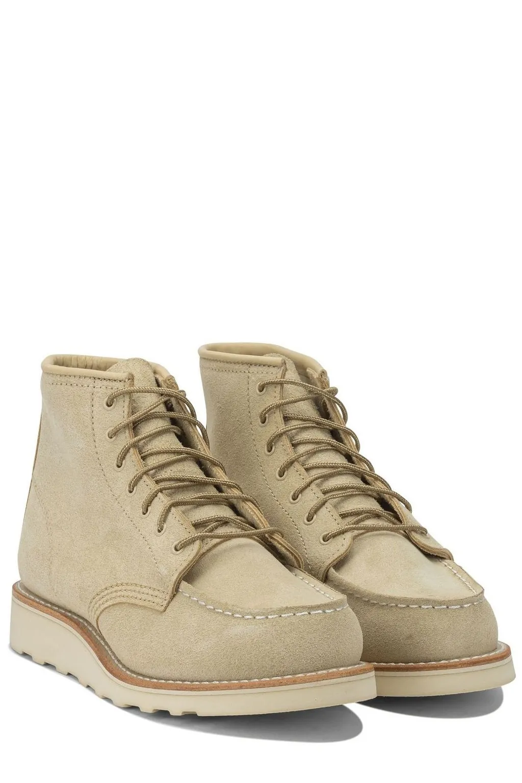 Red Wing Shoes Classic Moc Round-Toe Ankle Boots