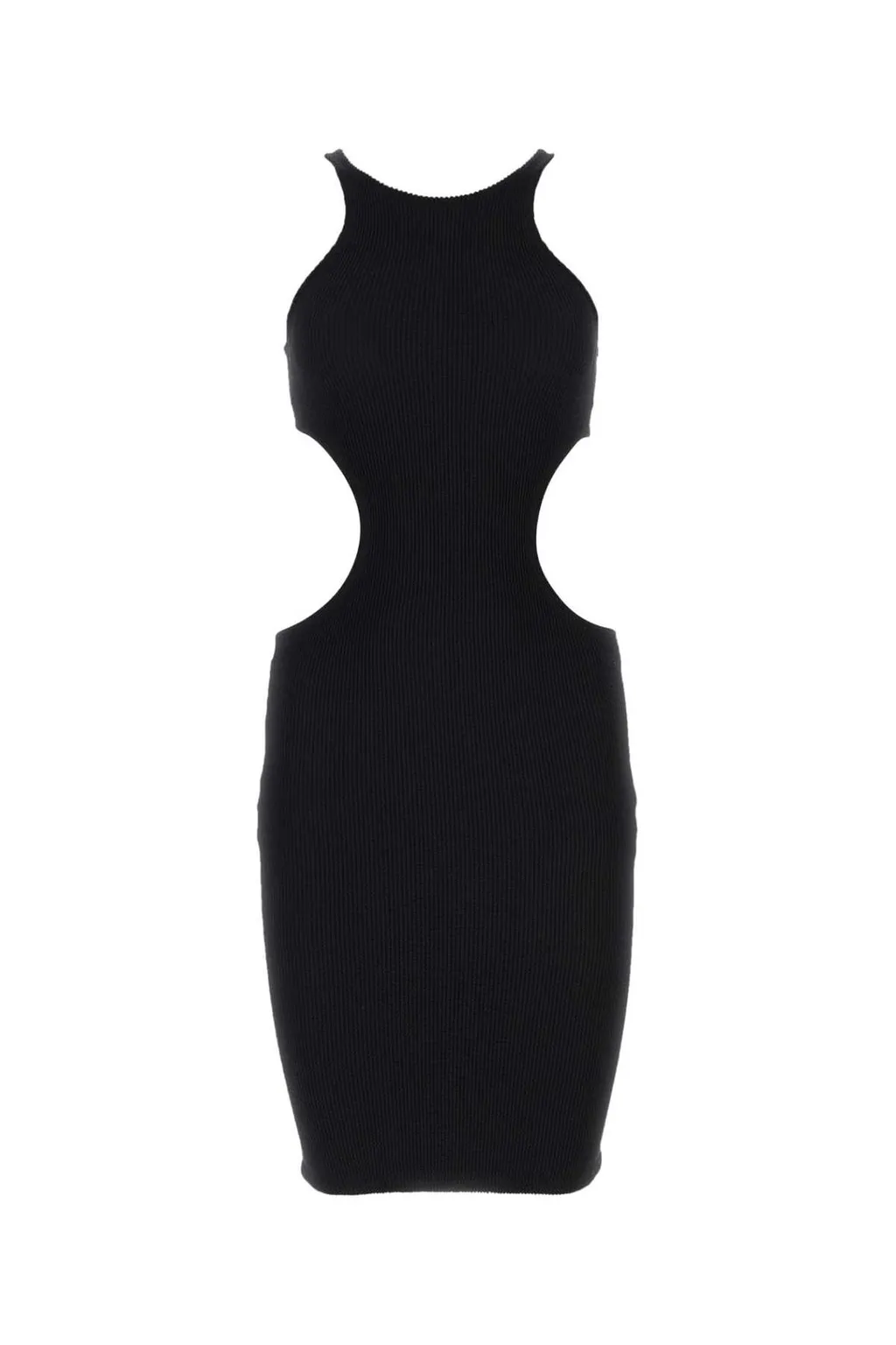 Reina Olga Halter Neck-Out Ribbed Dress