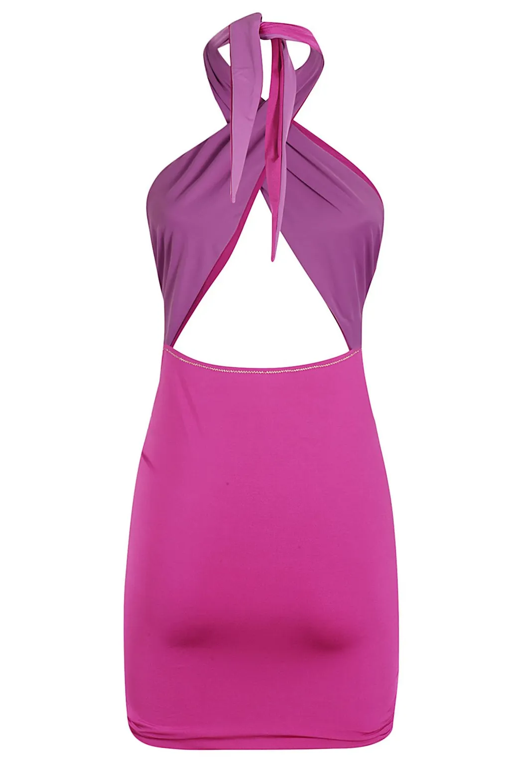 Reina Olga Halter Cutout Dress