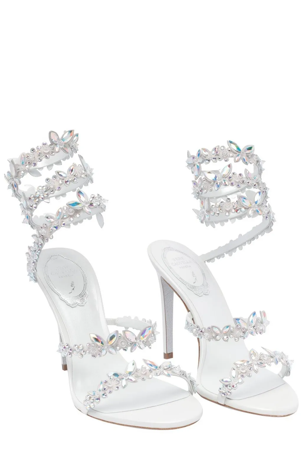 Rene Caovilla Embellished High-Heeled Sandals