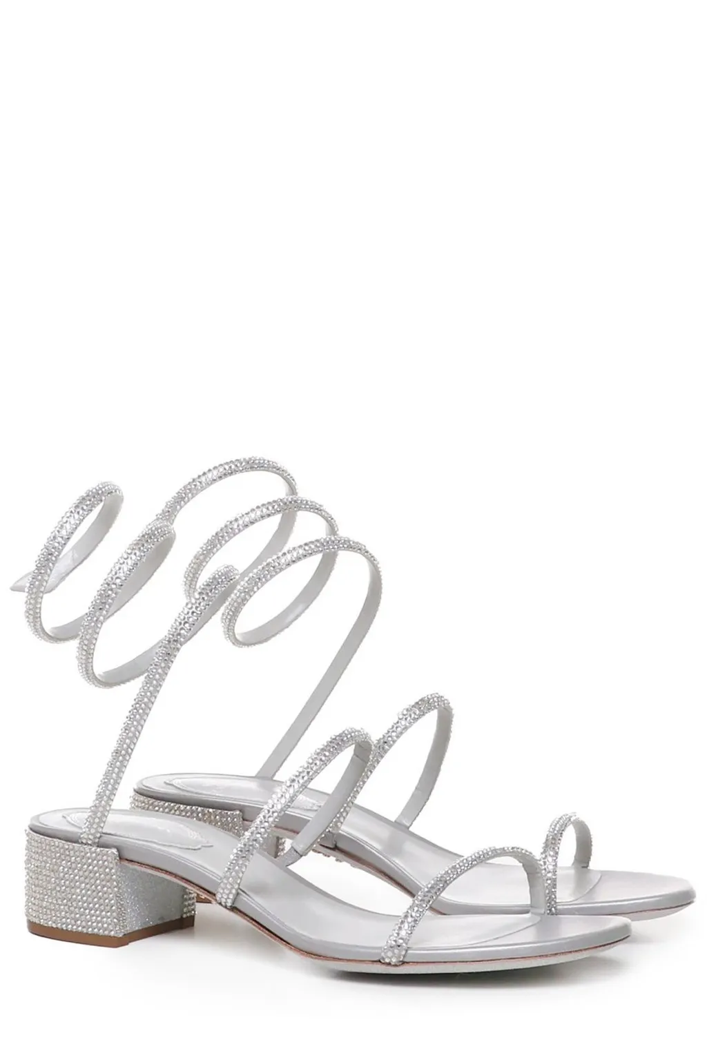 René Caovilla Cleo Embellished Open Toe Sandals