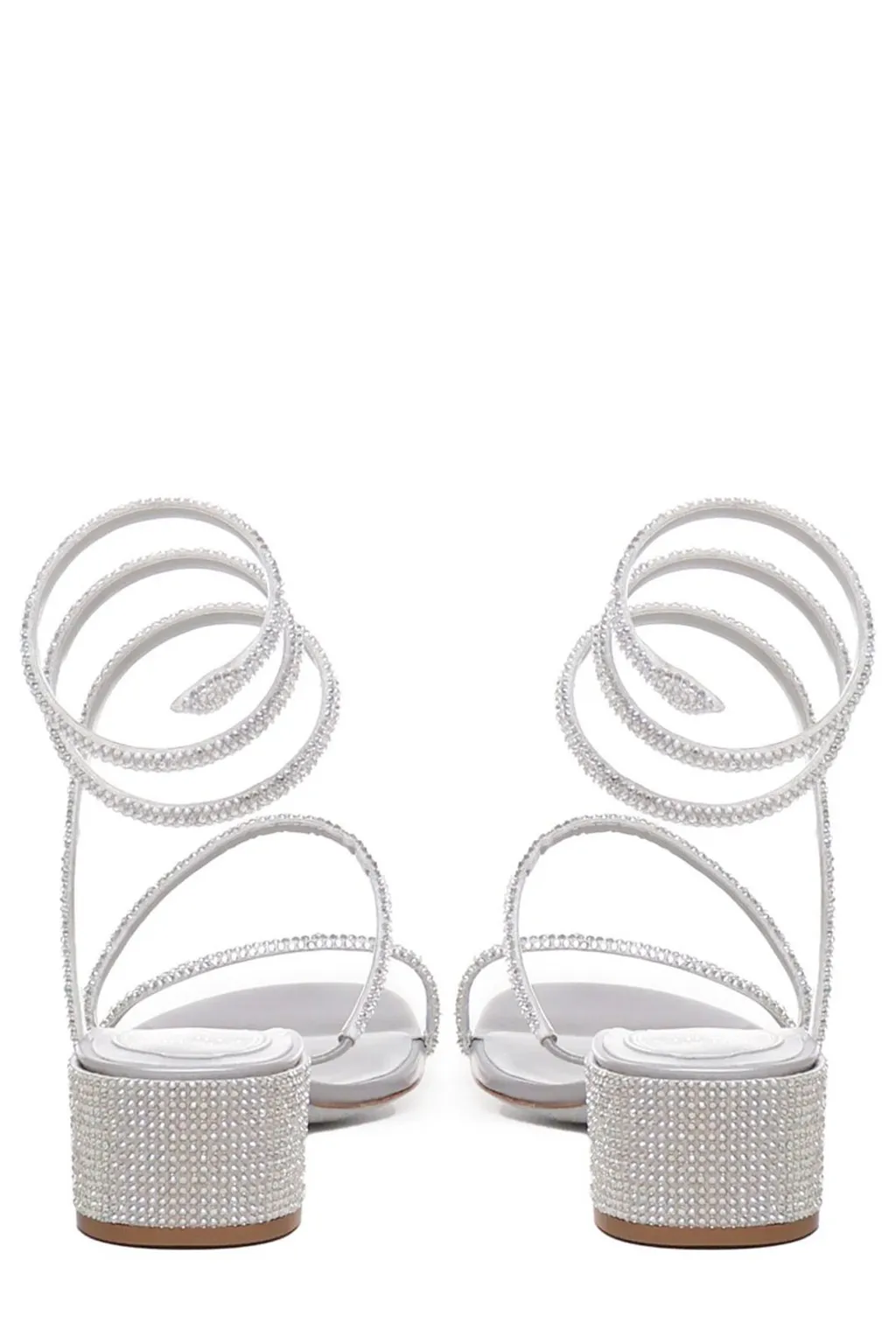 René Caovilla Cleo Embellished Open Toe Sandals