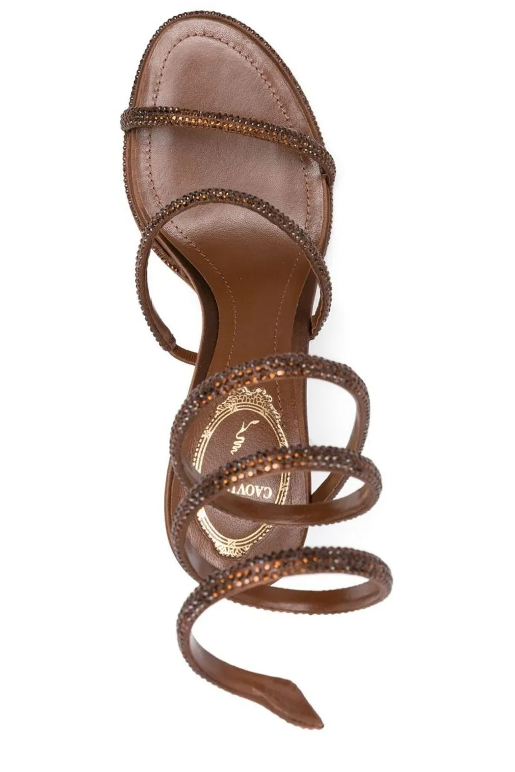 René Caovilla Embellished High Stiletto Heel Sandals