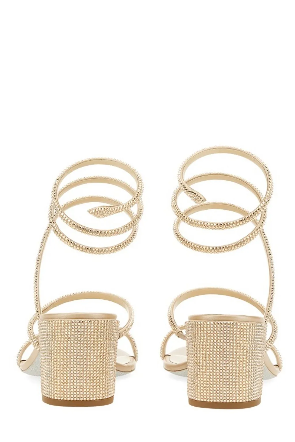 René Caovilla Cleo Ankle Strap Embellished Sandals
