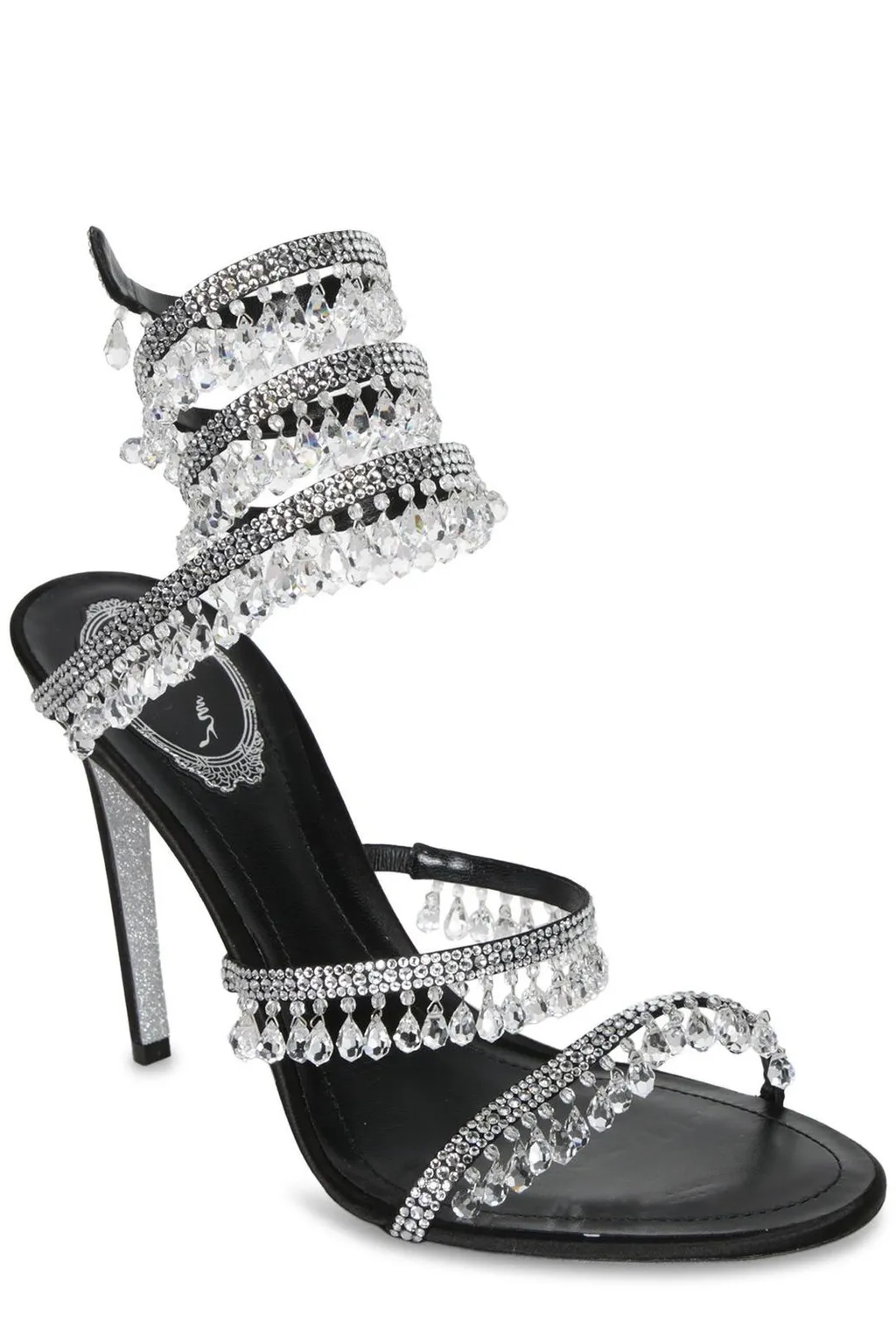 René Caovilla Chandelier Embellished Sandals
