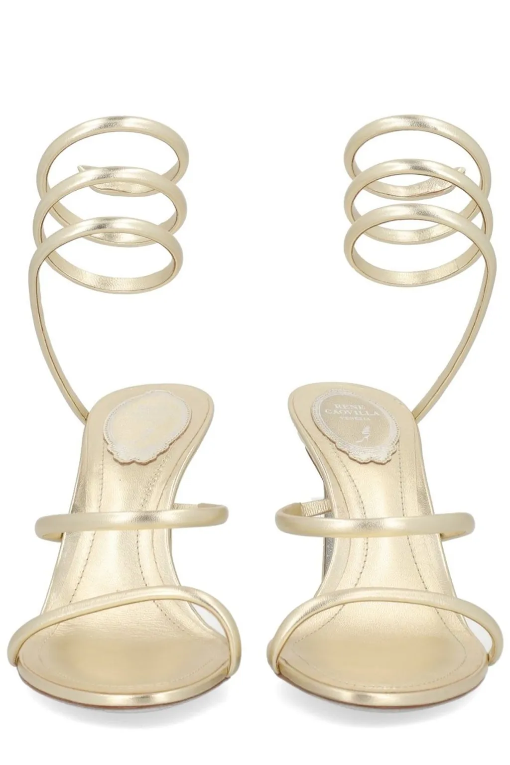 Rene Caovilla Spiral Strap Sandals