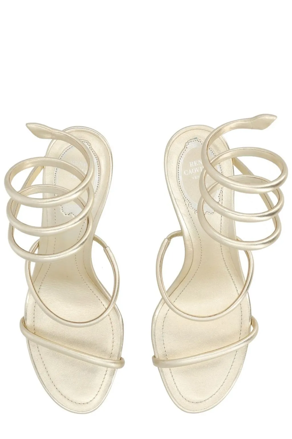 Rene Caovilla Spiral Strap Sandals