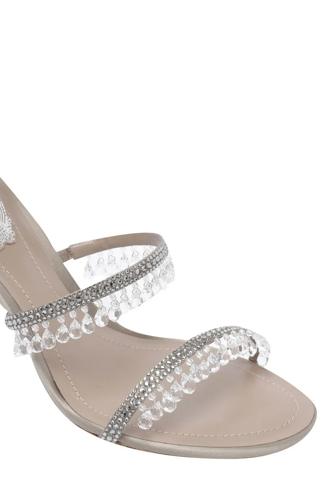 René Caovilla Embellished Heeled Sandals