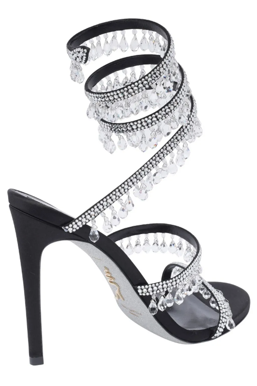 René Caovilla Cleo Embellished Wraparound Style Sandals
