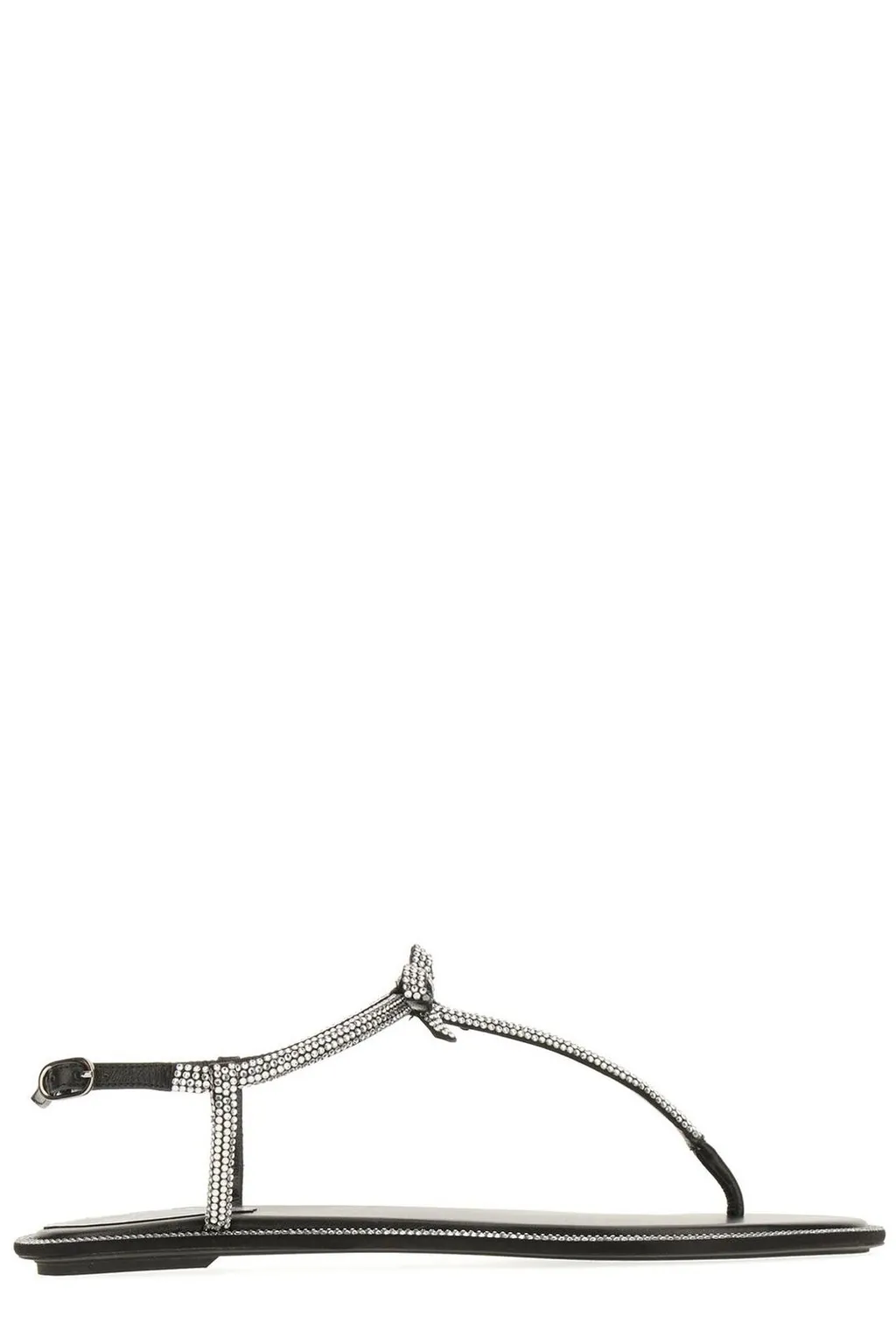 René Caovilla Diana Embellished Open Toe Sandals