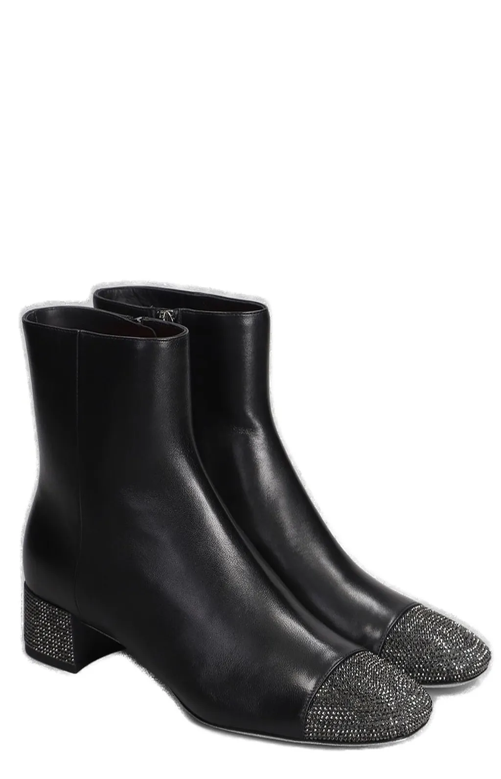René Caovilla Bonnie Low Heeled Ankle Boots