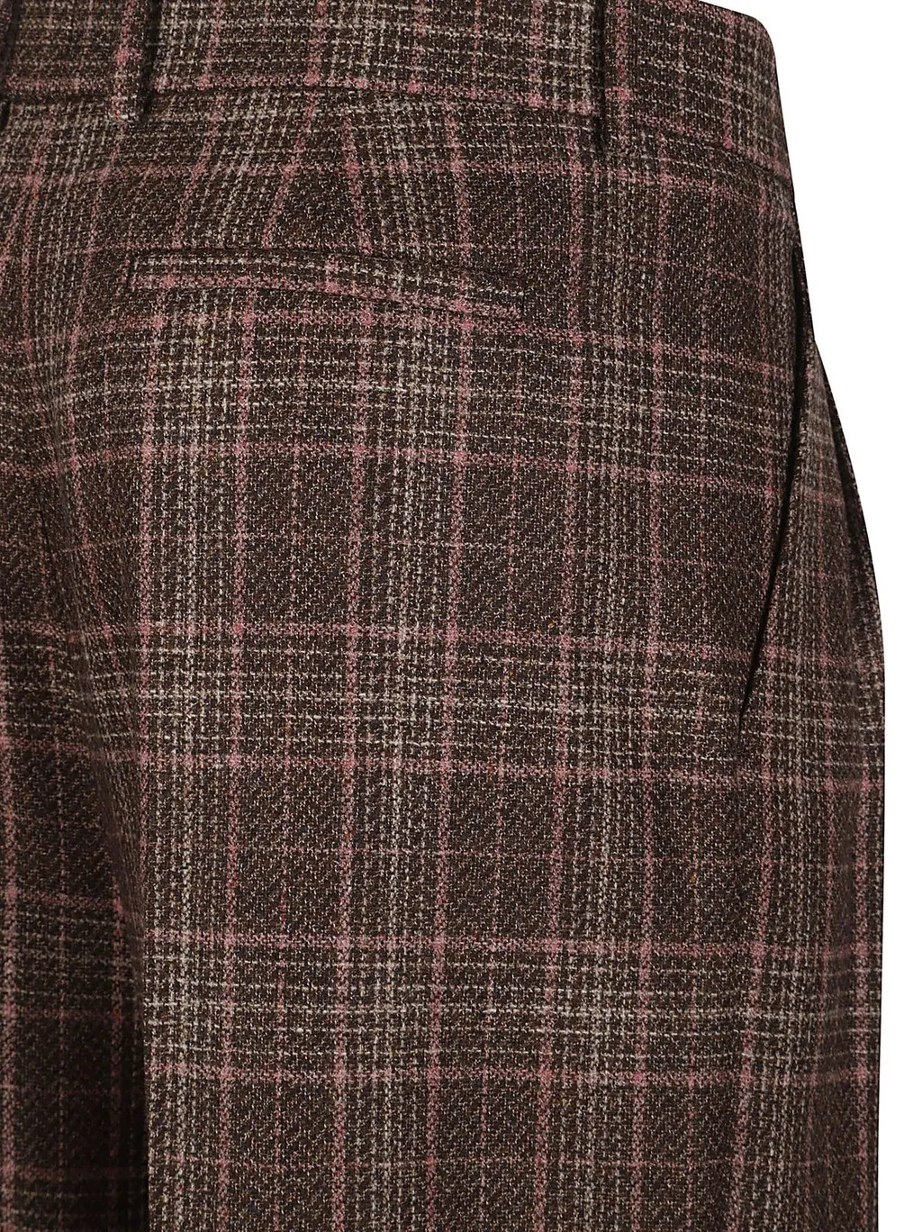 Ql2 Plaid Pattern Pants
