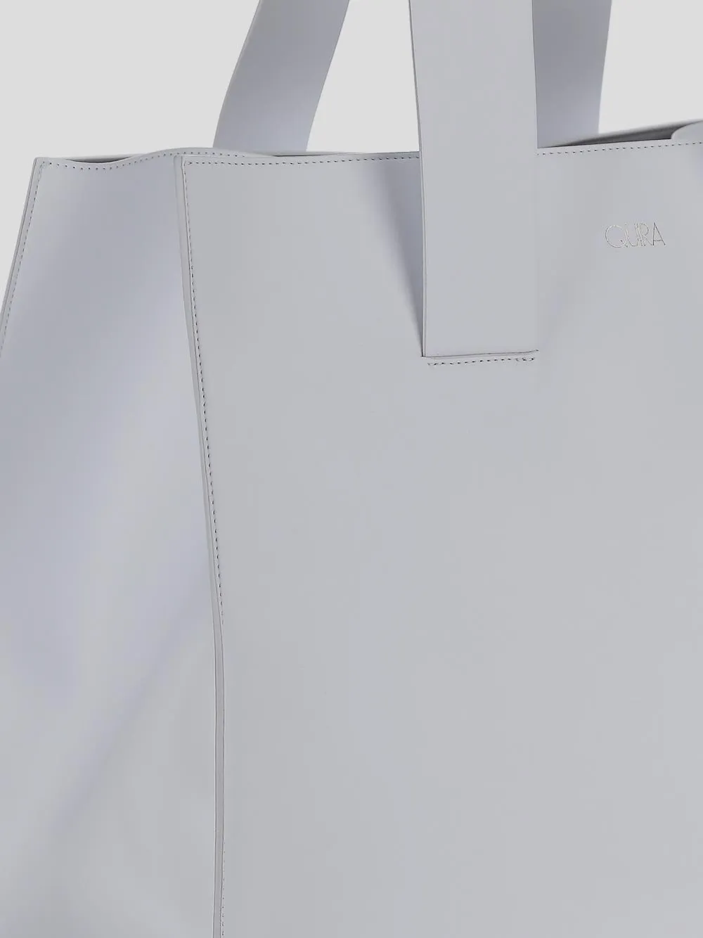 Quira Logo Printed Top Handle Bag