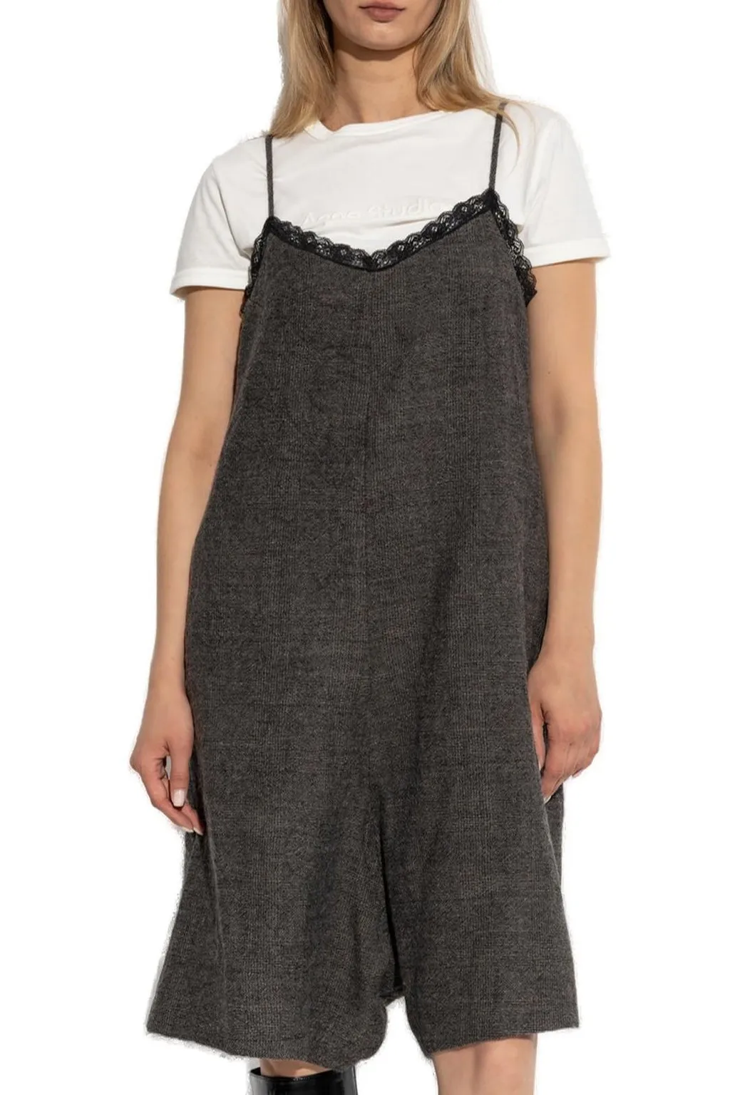 R13 Lace-Detailed Strappy Jumpsuit