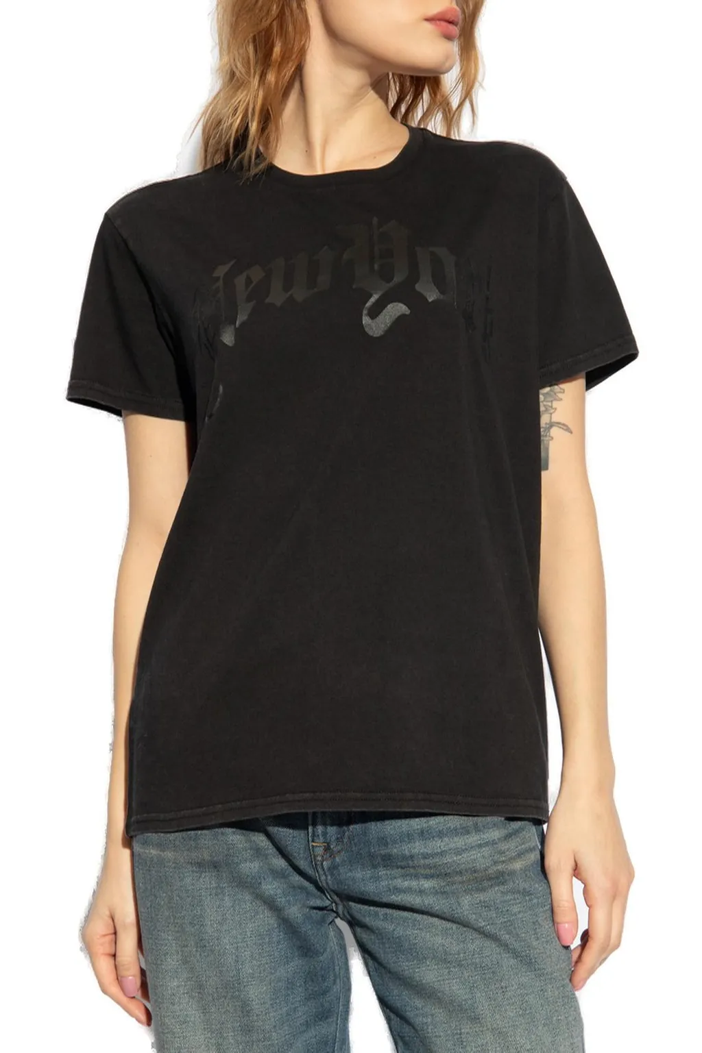 R13 Boy New York-Printed Crewneck T-Shirt