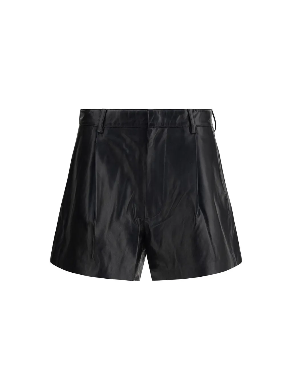 R13 Leather Shorts