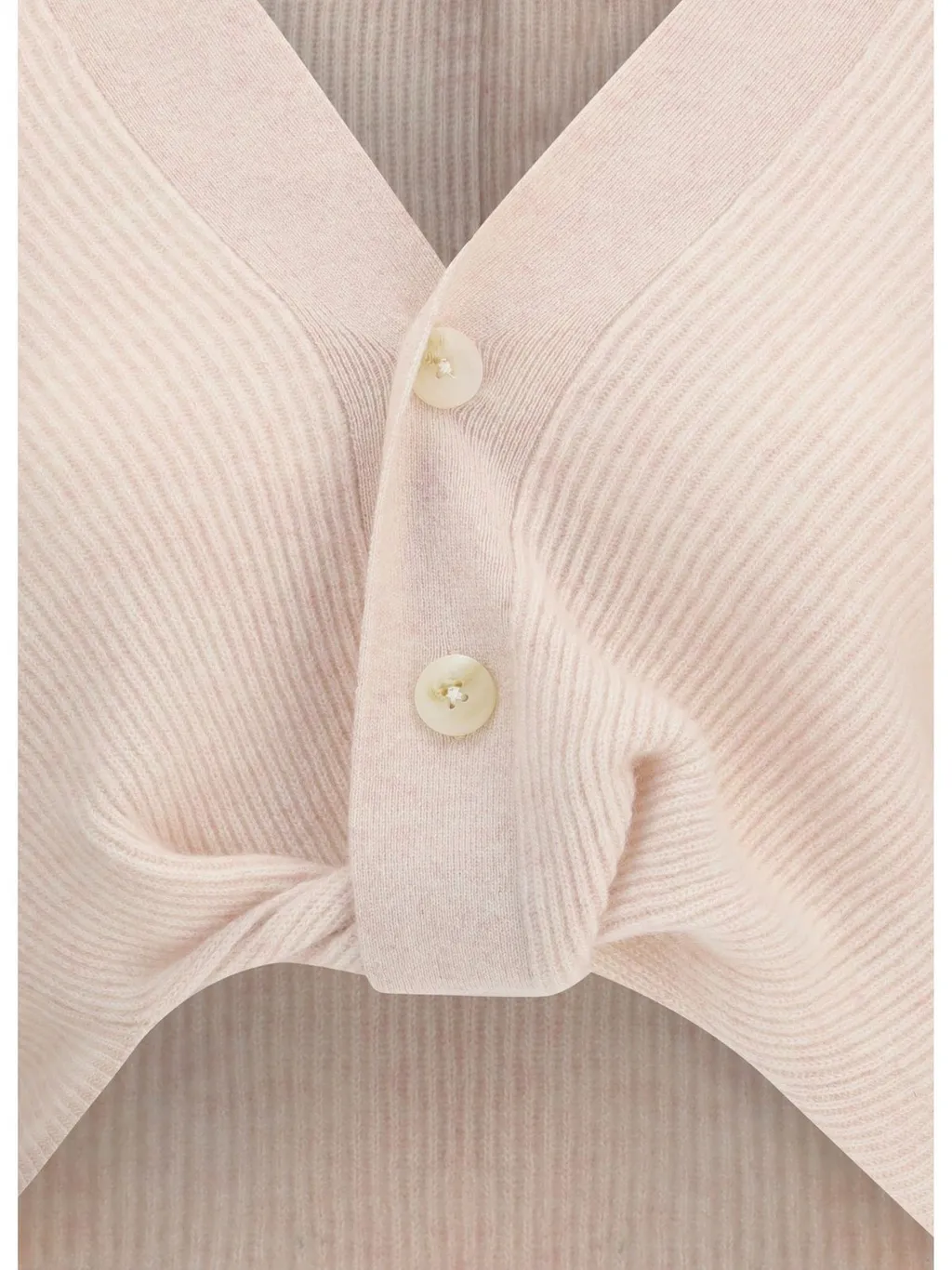 R13 Twisted Front Ribbed Cardigan