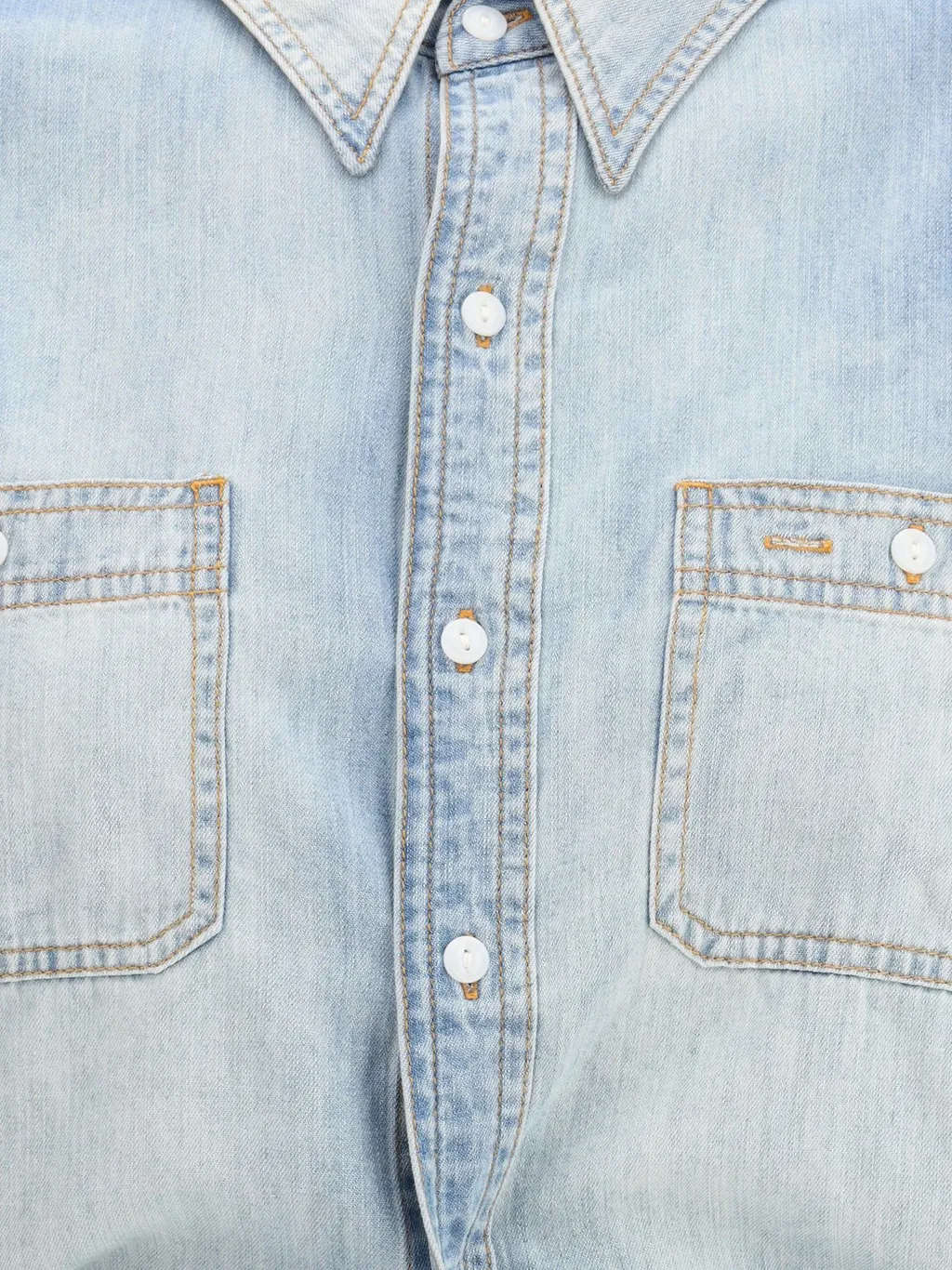 R13 Wrap Denim Shirt
