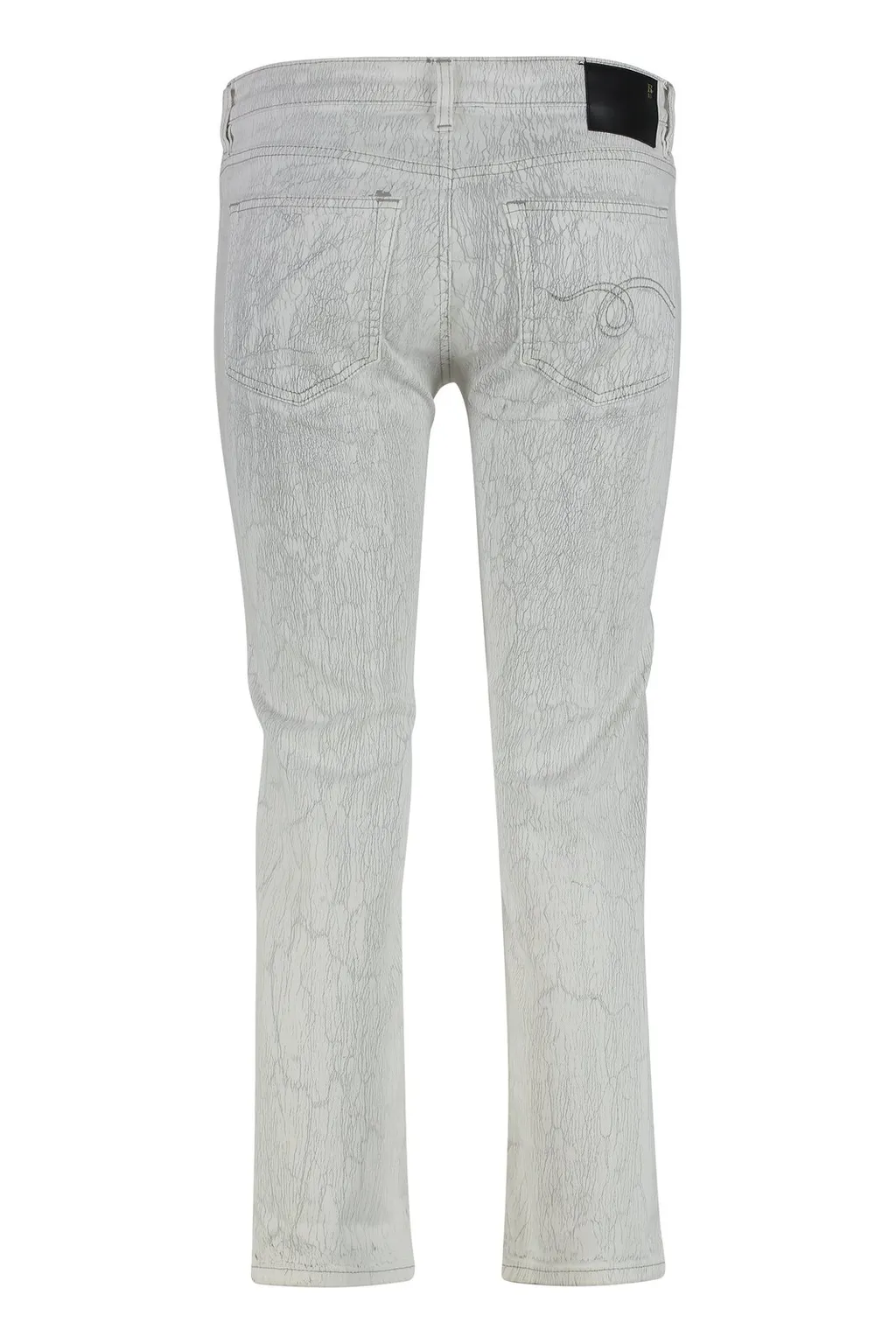 R13 Logo Tag Low-Rise Jeans