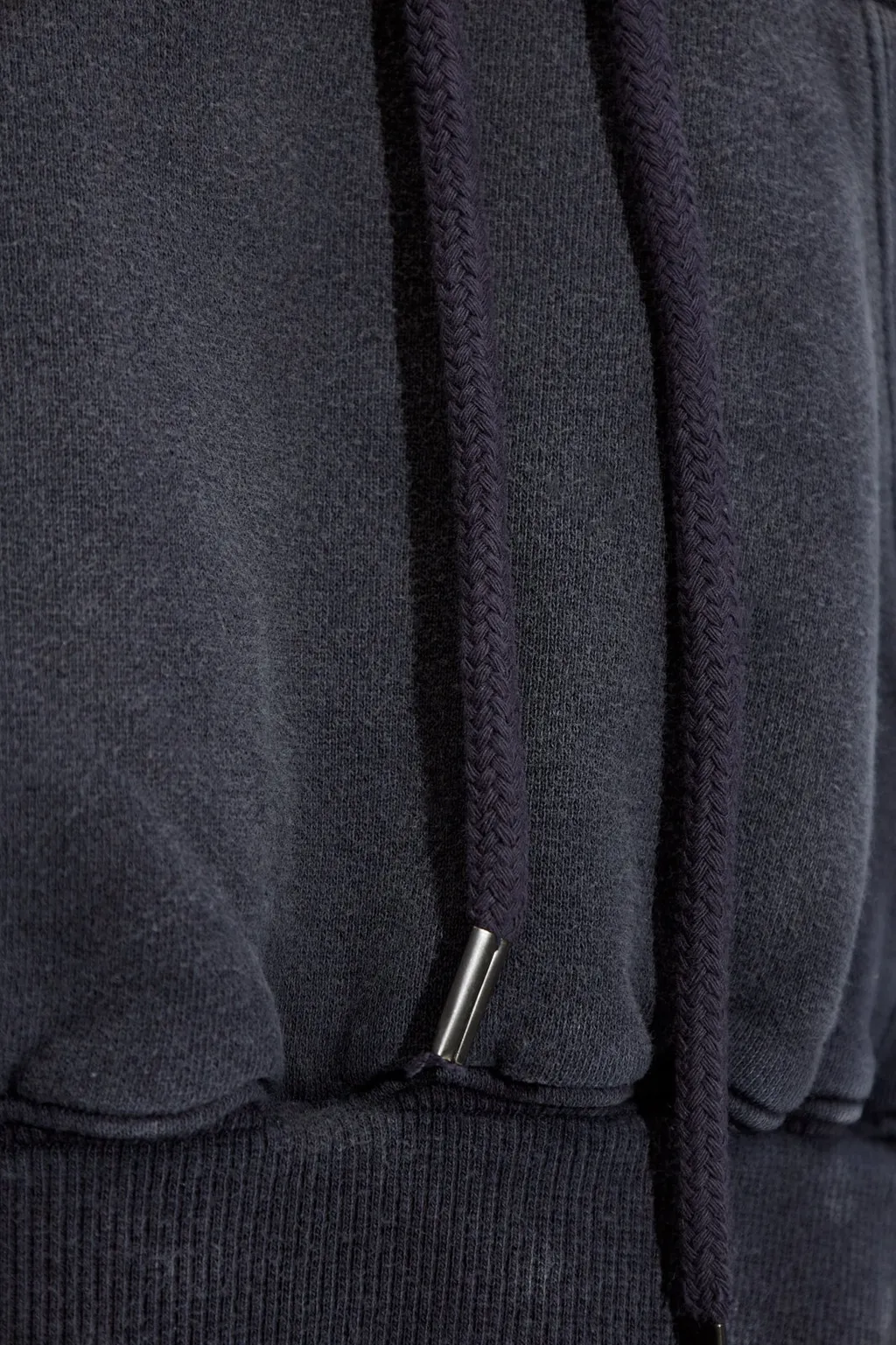 R13 Funnel Neck Cropped Popover Sweatshirt