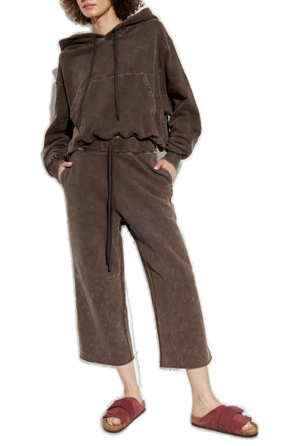 R13 Drawstring Flared Trousers