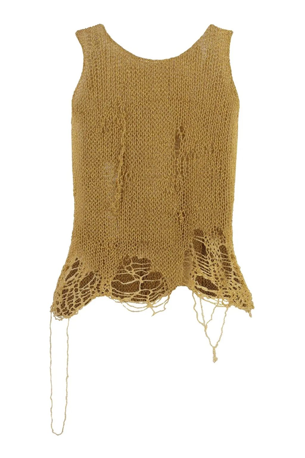 R13 Distressed Knitted Tank Top