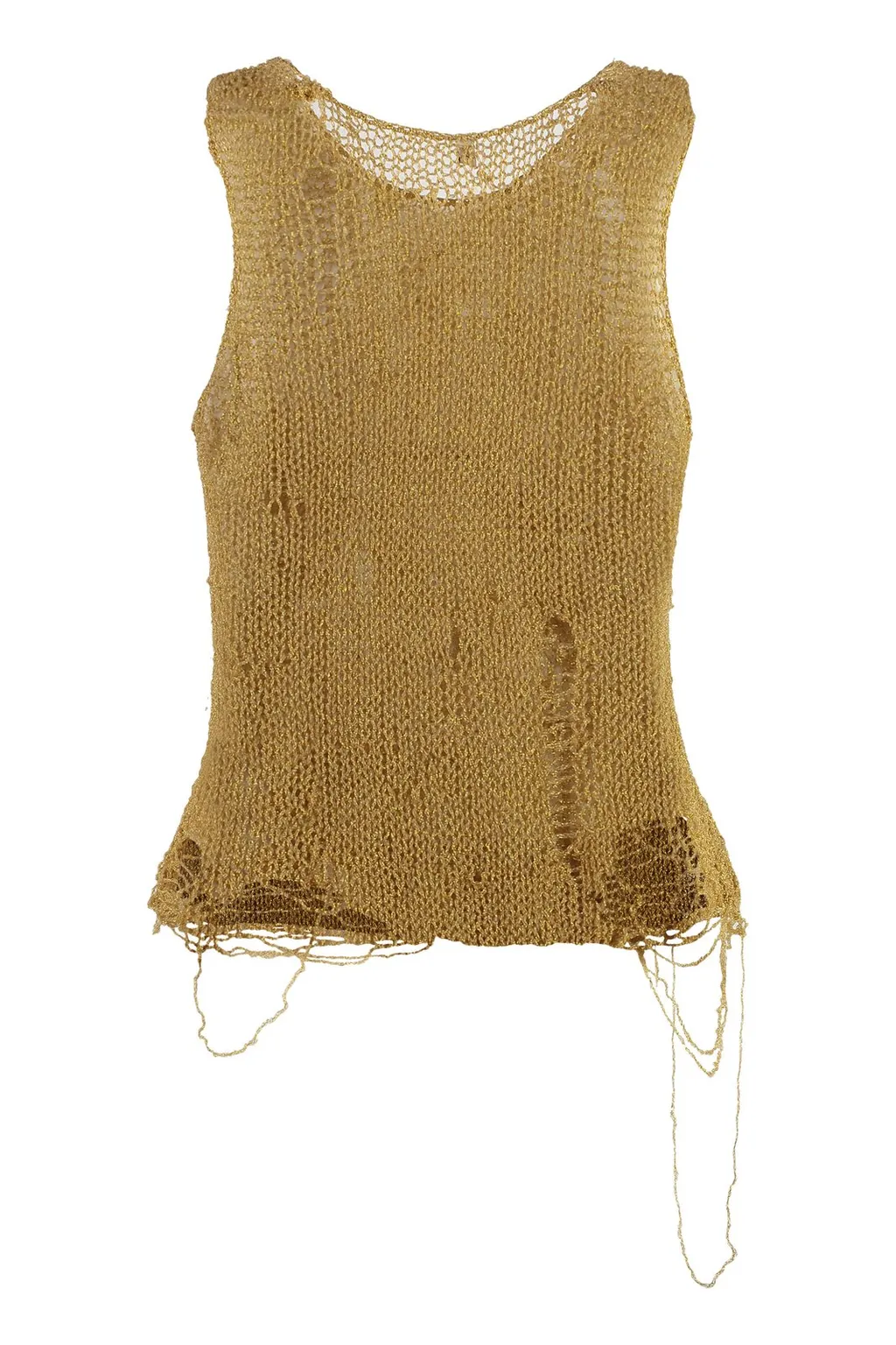 R13 Distressed Knitted Tank Top