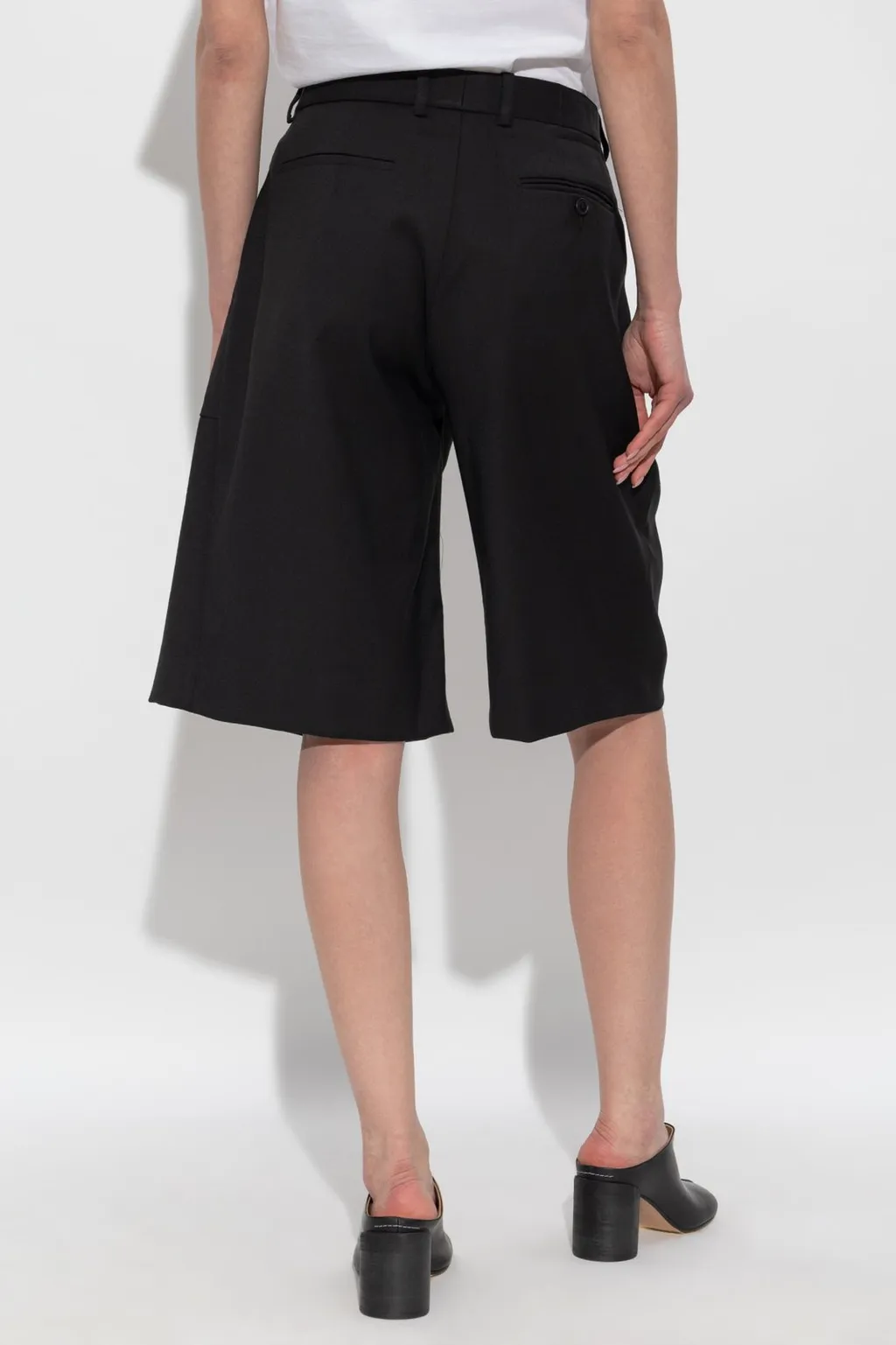 R13 Asymmetric Wrap Front Shorts