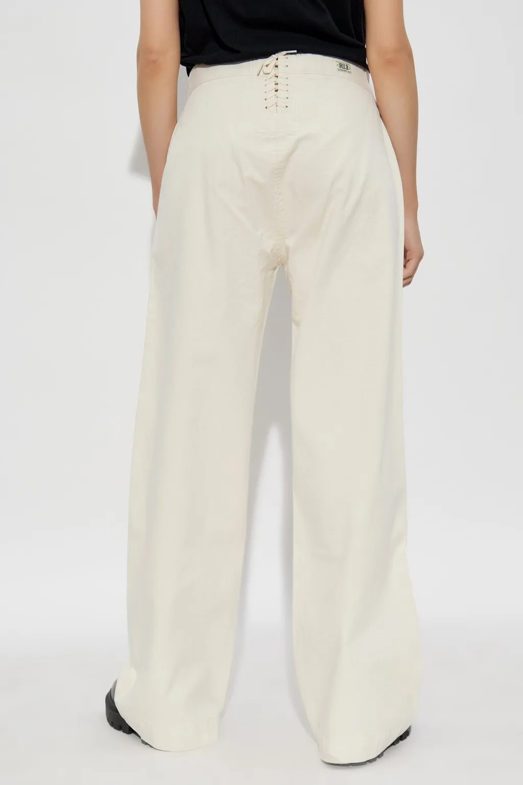 R13 Relaxed Fit Wide Leg Pants