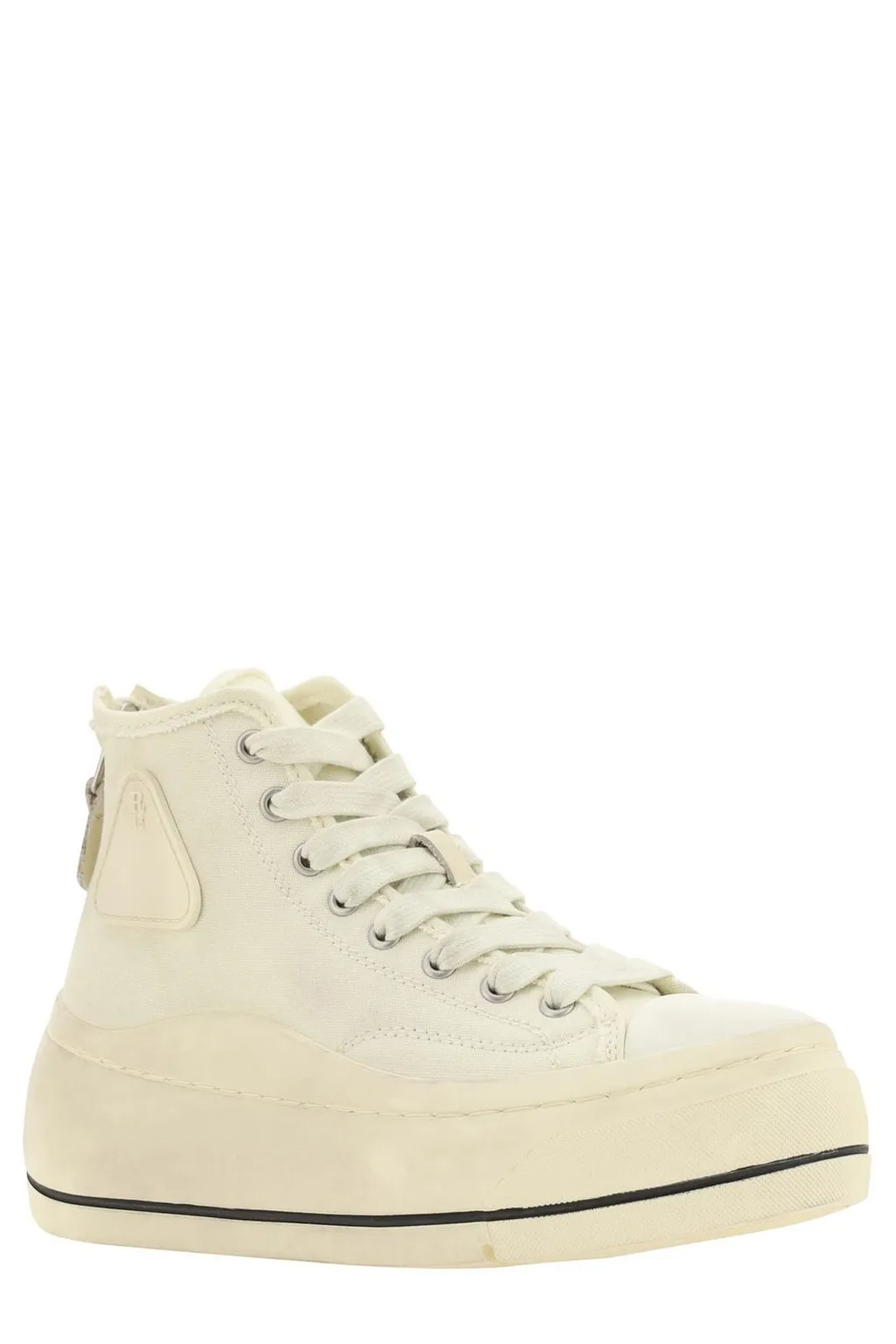 R13 High-Top Lace-Up Platform Sneakers