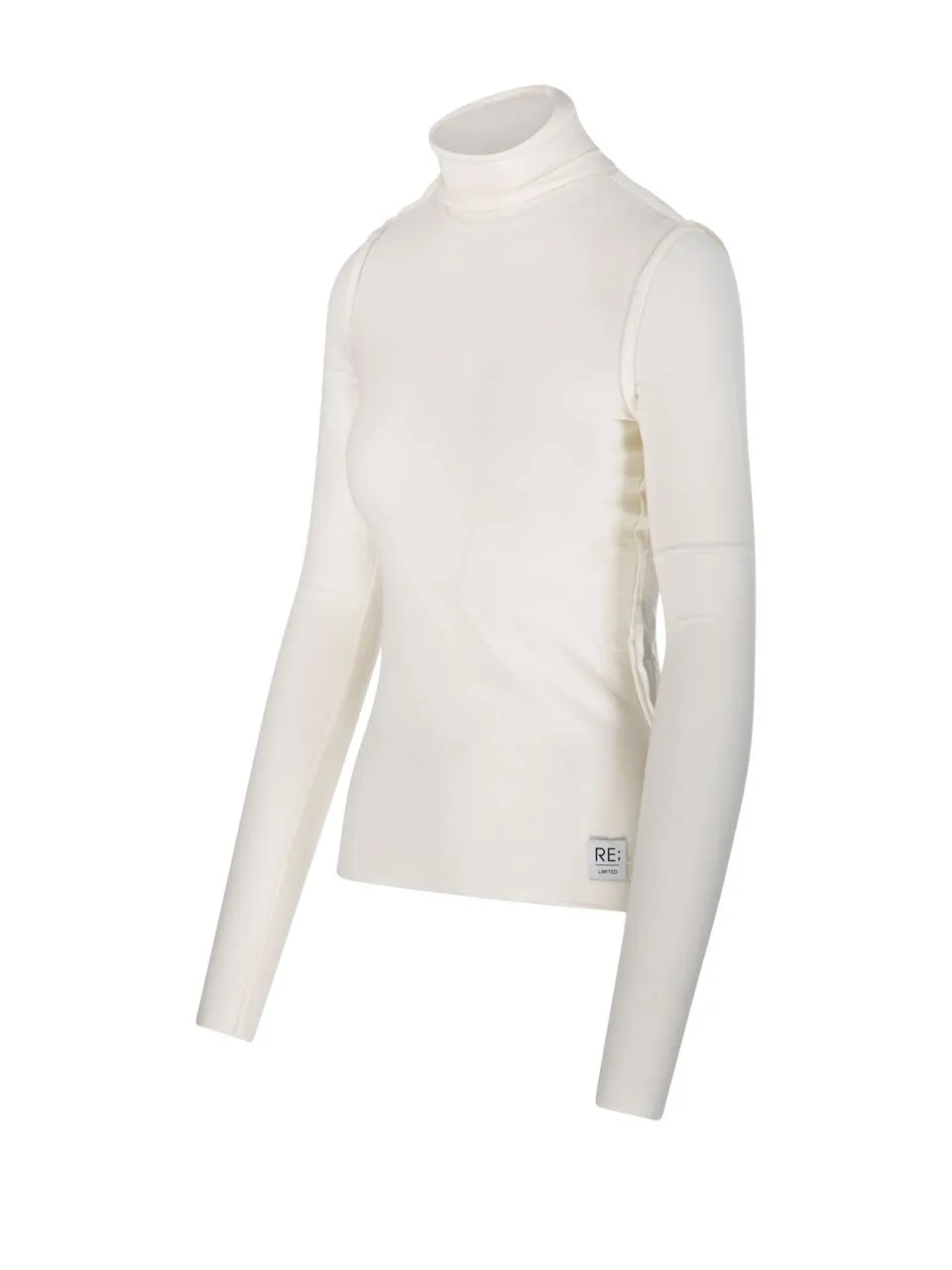 Re Code Raw Edge Long Sleeve Knitwear