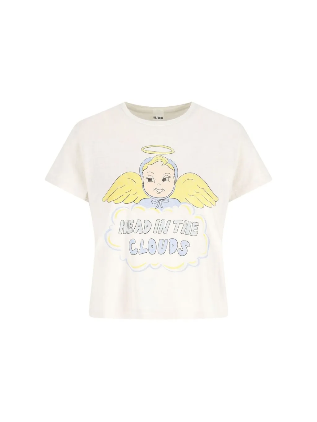 Re/Done 50S Boxy T-Shirt Clouds