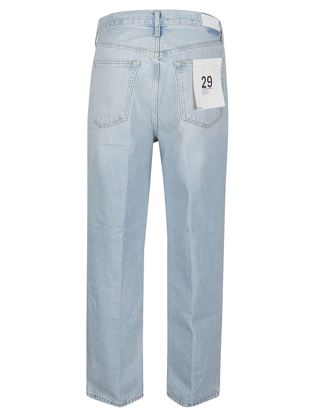 Re/Done Straight-Leg Distressed Jeans