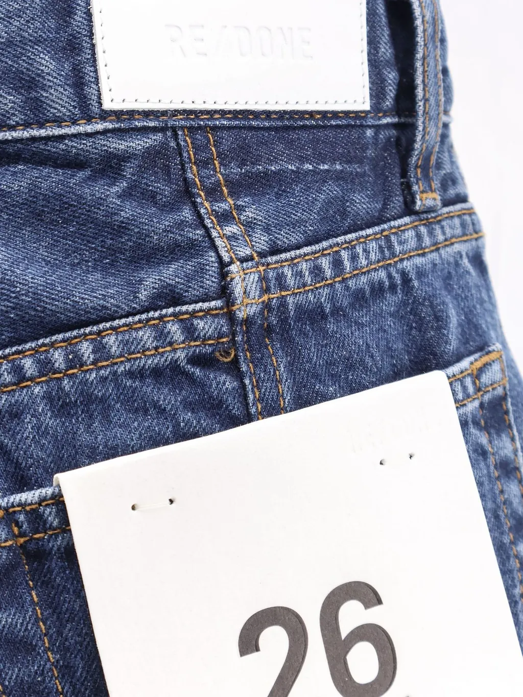 Re/Done Mid Rise Straight-Leg Jeans