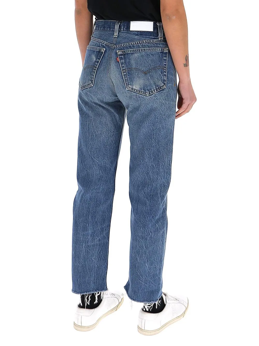 Re/Done Faded Boyfriend Denim Jeans
